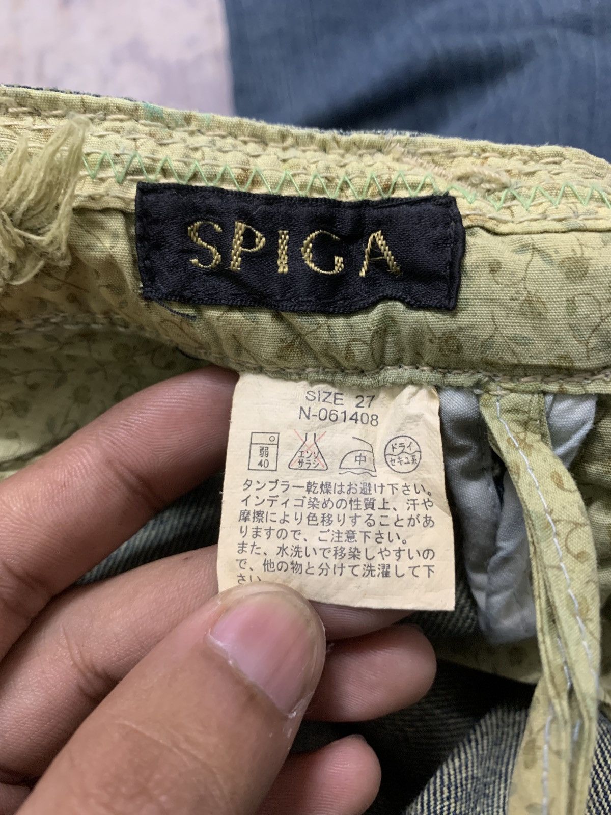 Japanese Brand Spiga Y2K Distressed Bootcut Jeans Vintage Low Rise Denim Size US 29 - 11 Thumbnail