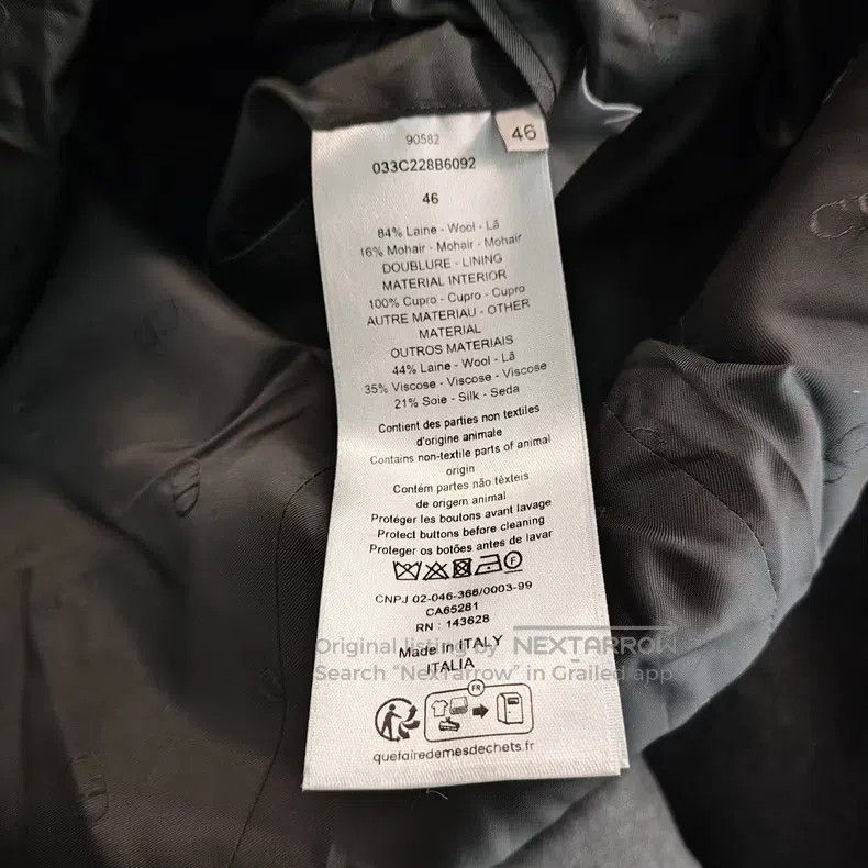 Dior Dior Woollen suit jacket Size 46R - 4 Thumbnail