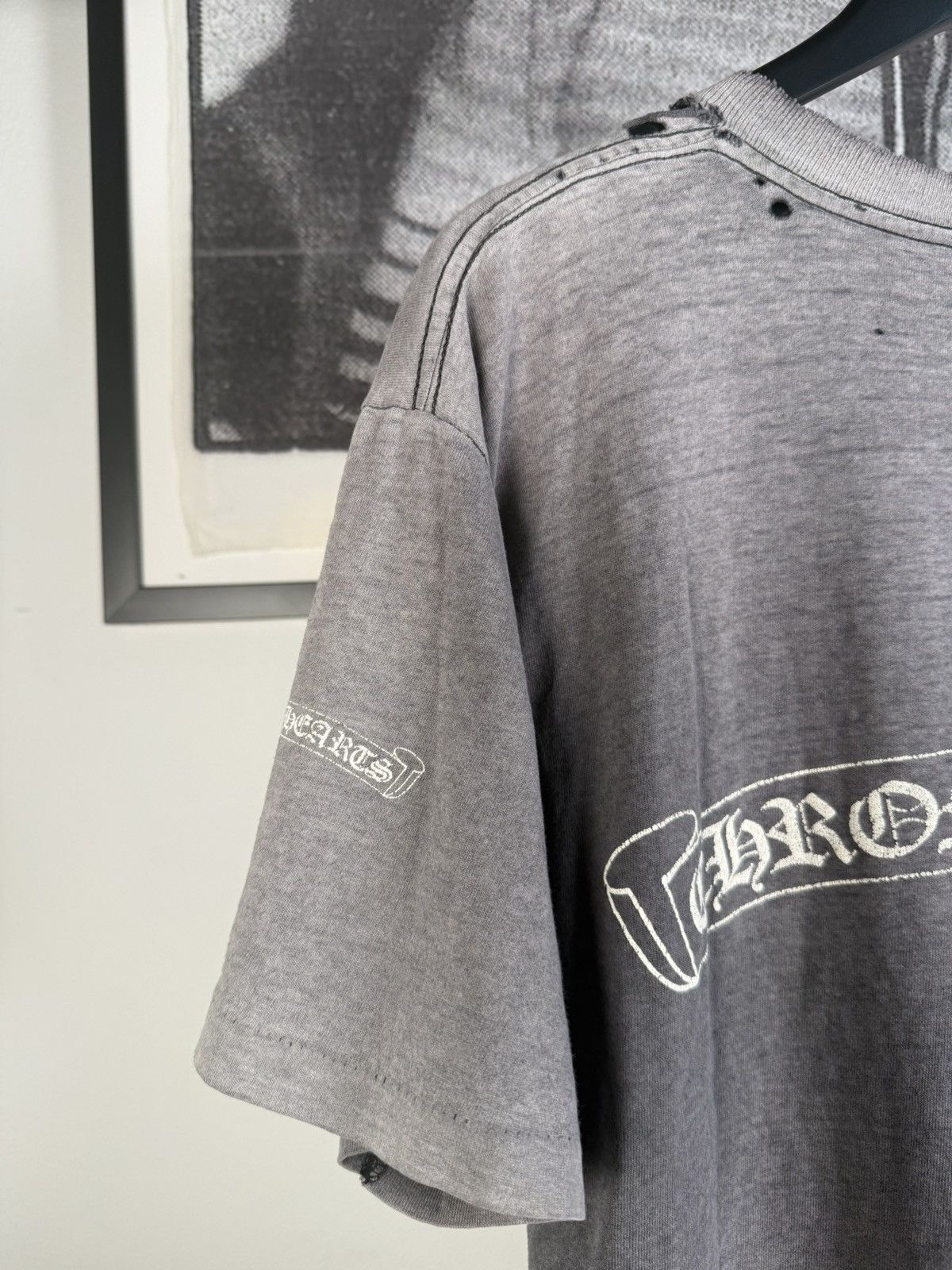 Chrome Hearts ULTIMATE VINTAGE CHROME⛓️90s THRASHED & SUNFADED LOGO POCKET Size US L / EU 52-54 / 3 - 15 Thumbnail