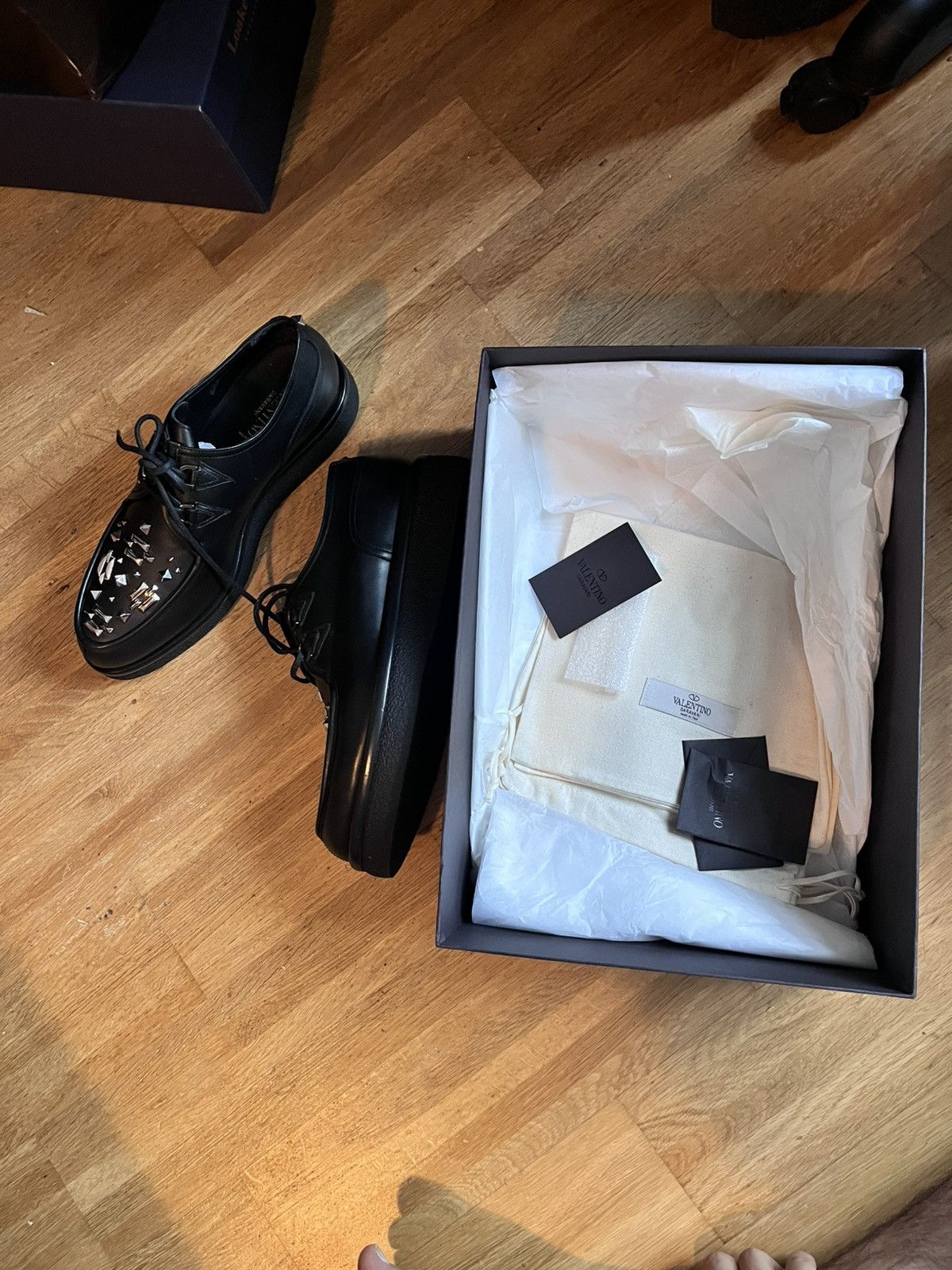 Valentino *BNIB* Valentino studded creepers - derby shoes size 41 Size US 8 / EU 41 - 5 Thumbnail