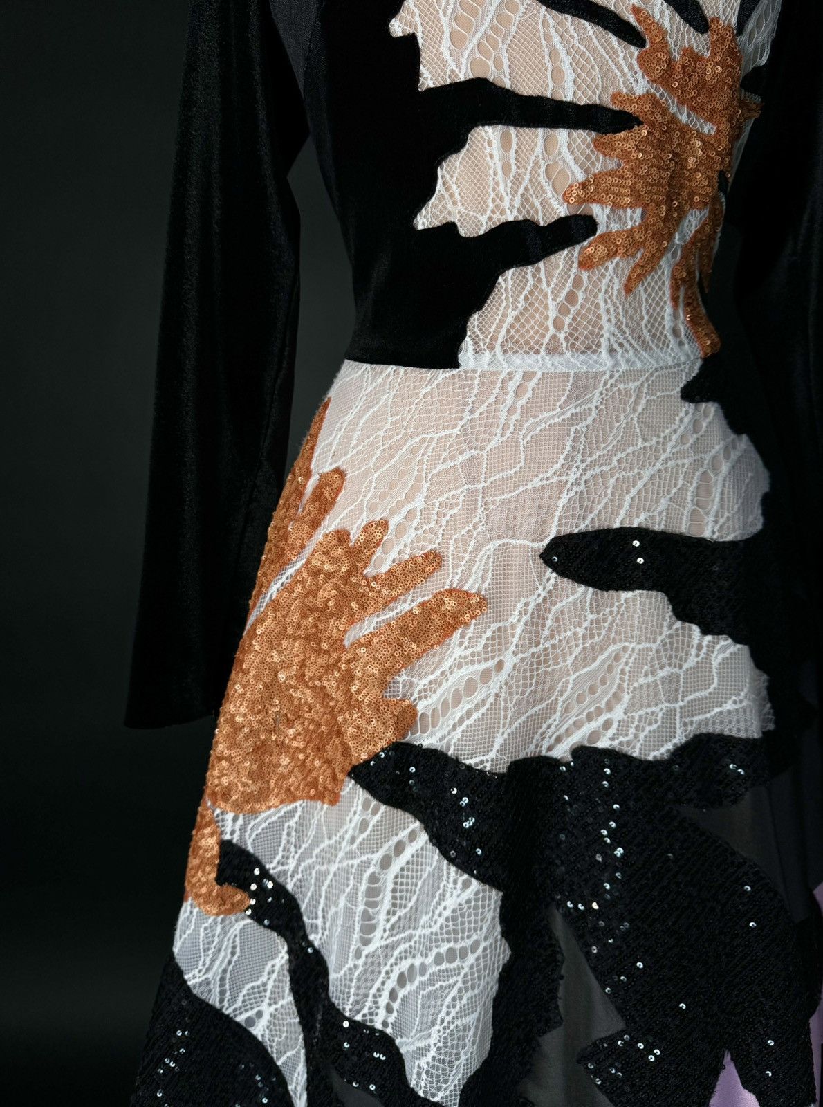 Other Brand New US 10 JEAN FARES COUTURE A-Line Evening Dress Size L / US 10 / IT 46 - 5 Thumbnail