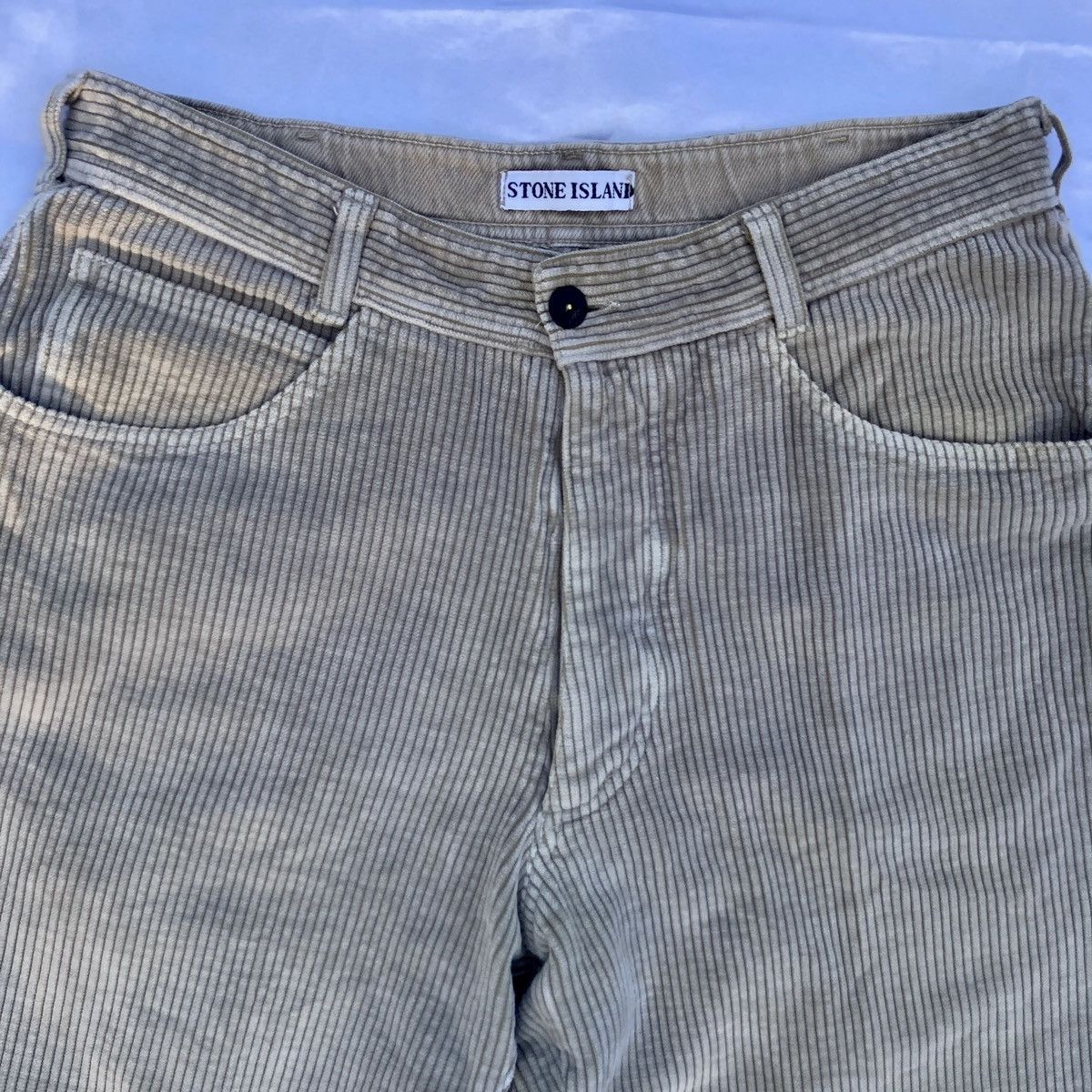 C.P. Company × Stone Island Vintage 90s Stone Island Marina Corduroy Pants Size US 32 / EU 48 - 6 Thumbnail