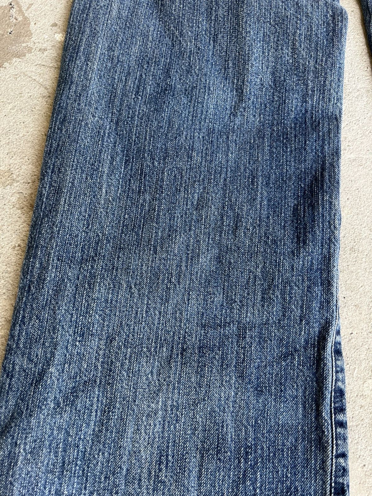 If Six Was Nine × Japanese Brand × Le Grande Bleu (L.G.B.) Faded Thrashed Crash Denim Pants Jeans like Rick Owens Y2K Size US 33 - 23 Thumbnail