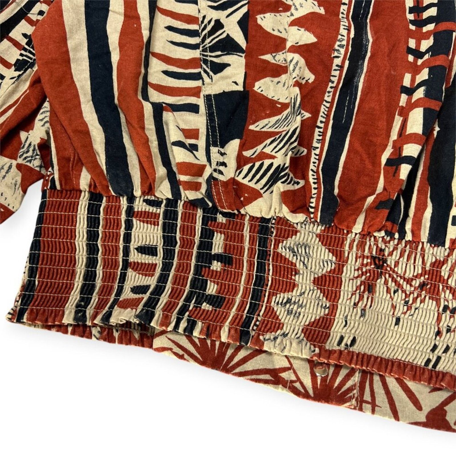 Free People Free People Golden Nile Aztec Crop Shirt Jacket Multicolor L Size L / US 10 / IT 46 - 10 Thumbnail
