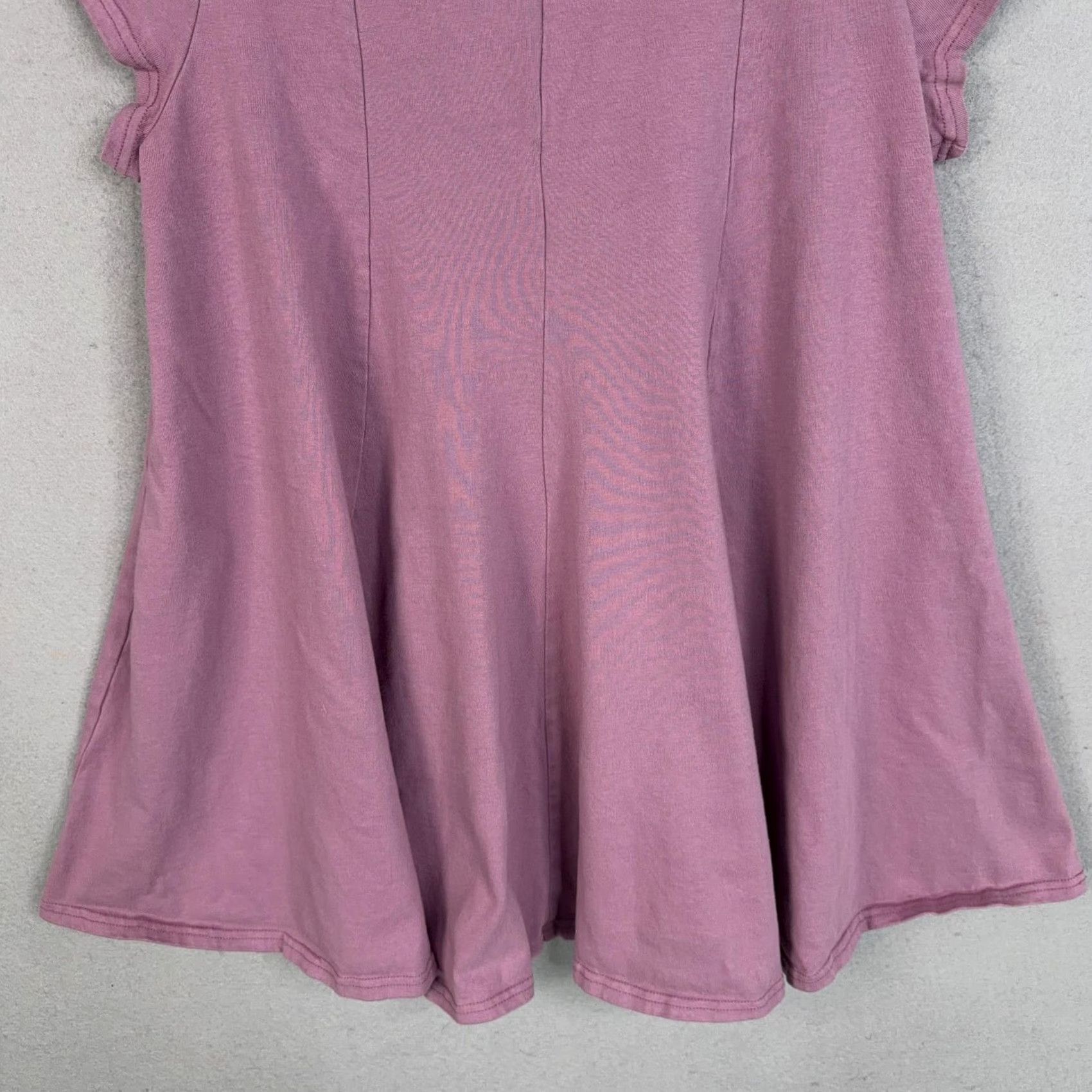 Free People Free People Free-est Shirt Womens S Pink Mock Neck Tunic Swing Trapeze Jersey Casual Girls Mens? Size S / US 4 / IT 40 - 3 Thumbnail