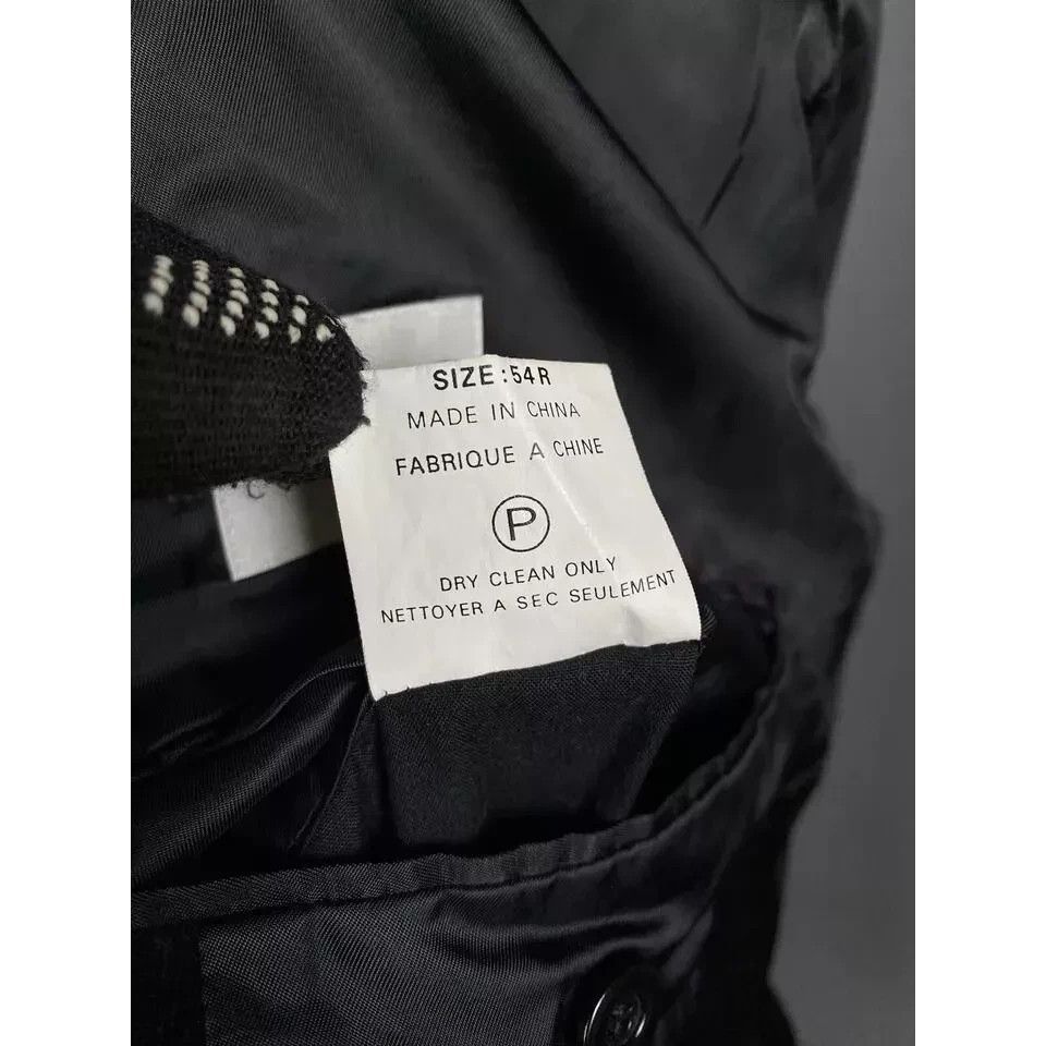 Armani Collezioni Armani Collezioni Men's Black Over Coat Size 54 R Size US L / EU 52-54 / 3 - 12 Thumbnail