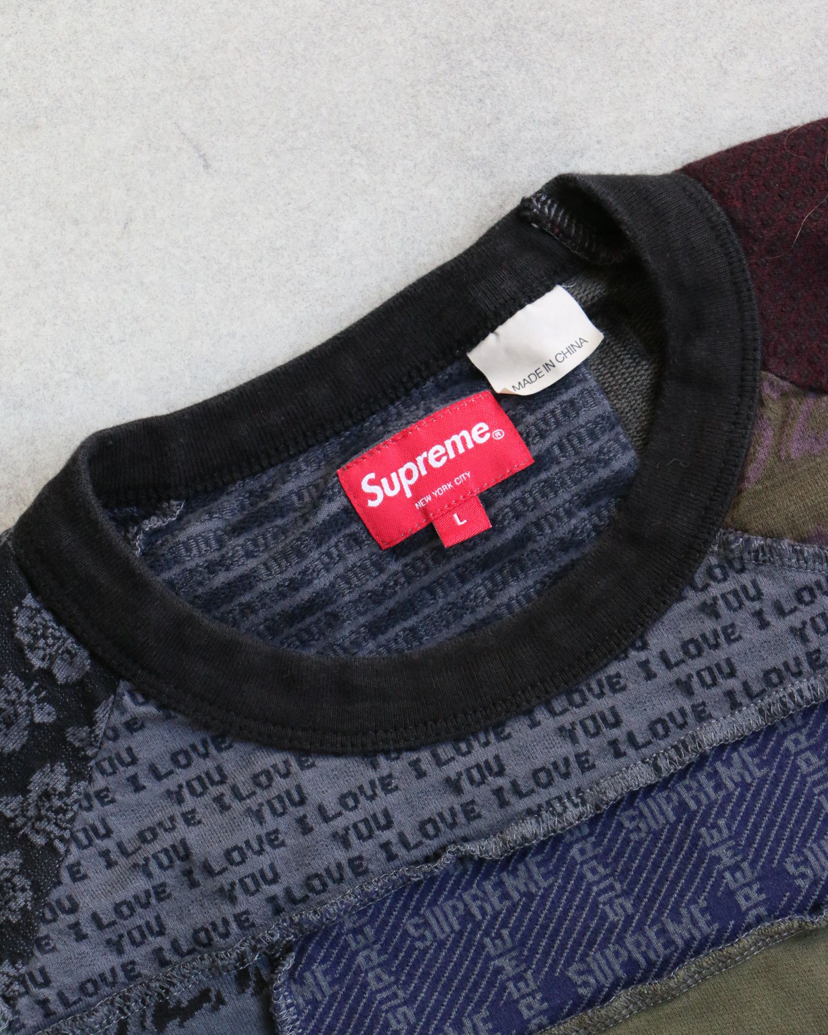 Supreme Supreme Schizo Jacquard Patchwork L/S Sweater Size US L / EU 52-54 / 3 - 4 Thumbnail