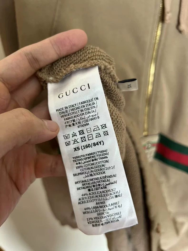 Gucci Gucci Khaki HalfZip Jacket with Logo-2505 Size US XS / EU 42 / 0 - 3 Thumbnail