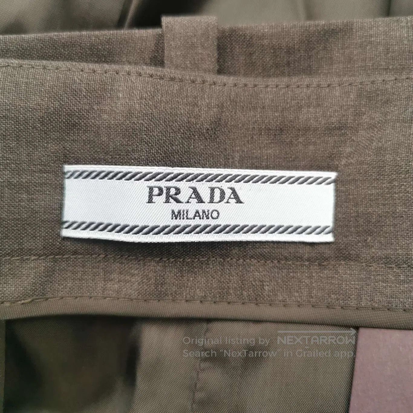 Prada Prada Black Wool Midi Skirt Size 38 . Size 37" - 4 Thumbnail