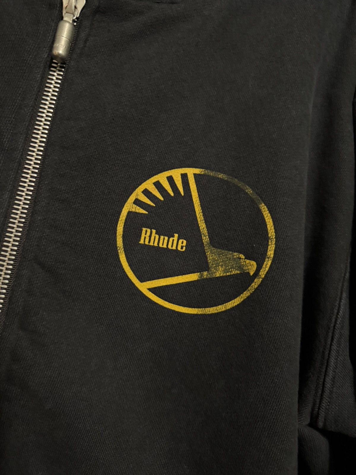 Rhude Fumar Mata Zip Up in Vintage Black Size US M / EU 48-50 / 2 - 2 Thumbnail
