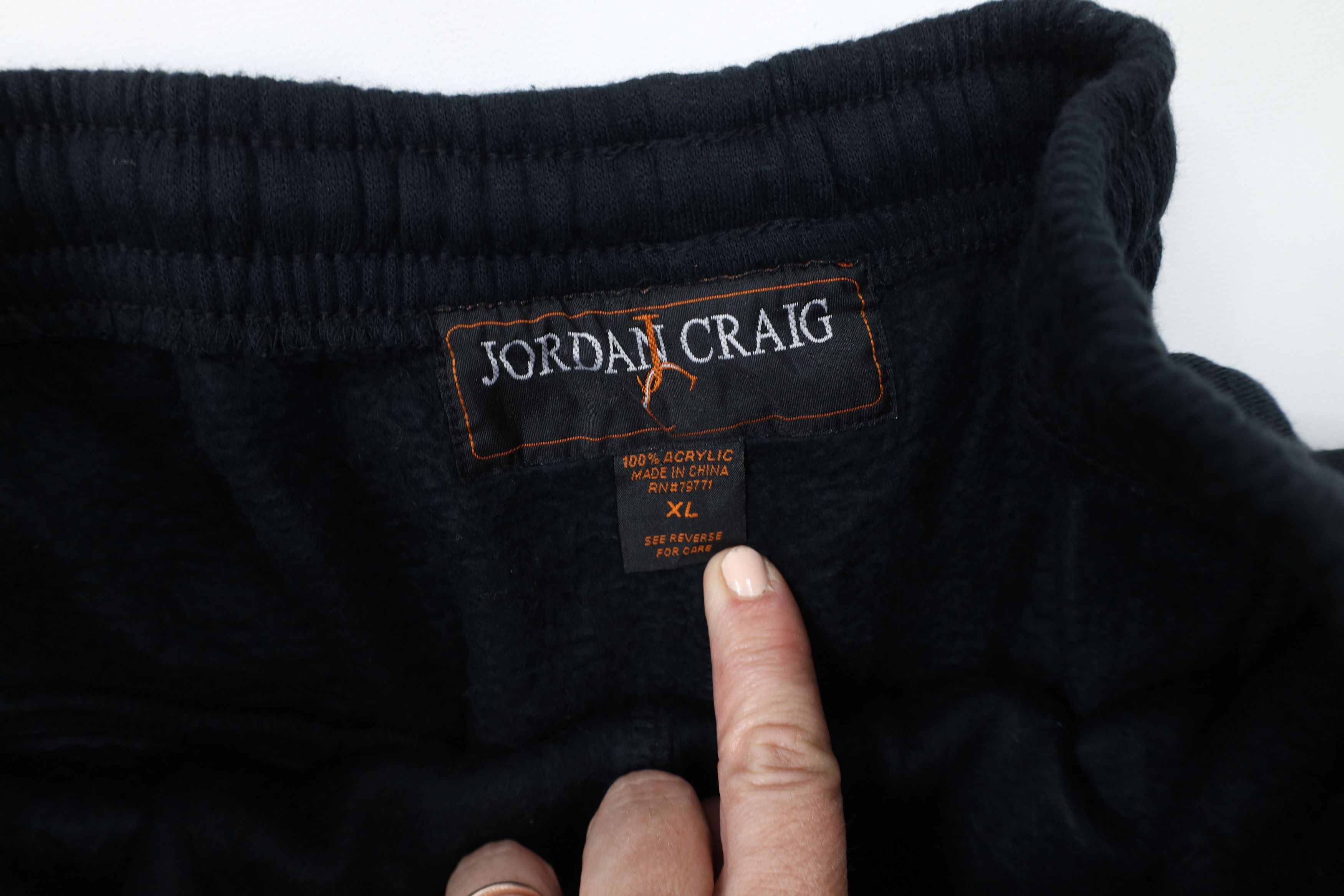 Vintage Vintage 90s Streetwear Heavyweight Sweatpants Joggers Black Size US 38 / EU 54 - 7 Thumbnail