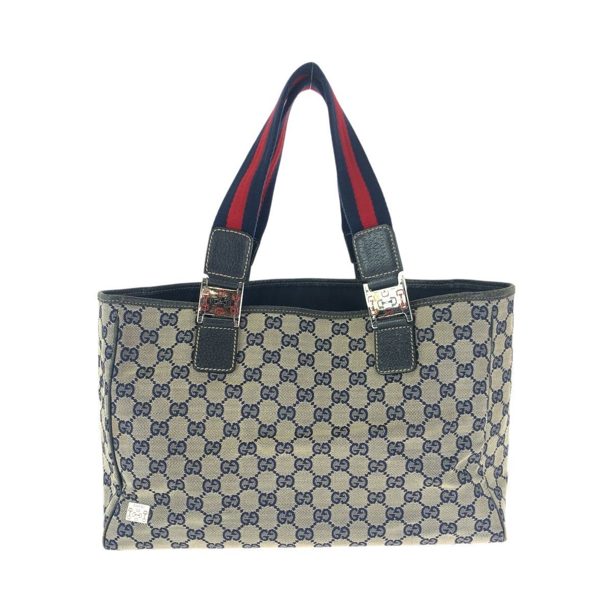 Gucci Gucci Gucci GG Canvas Leather Tote Bag Textile Tote Bag 145758 DUTY FREE for USA Size ONE SIZE - 1 Thumbnail