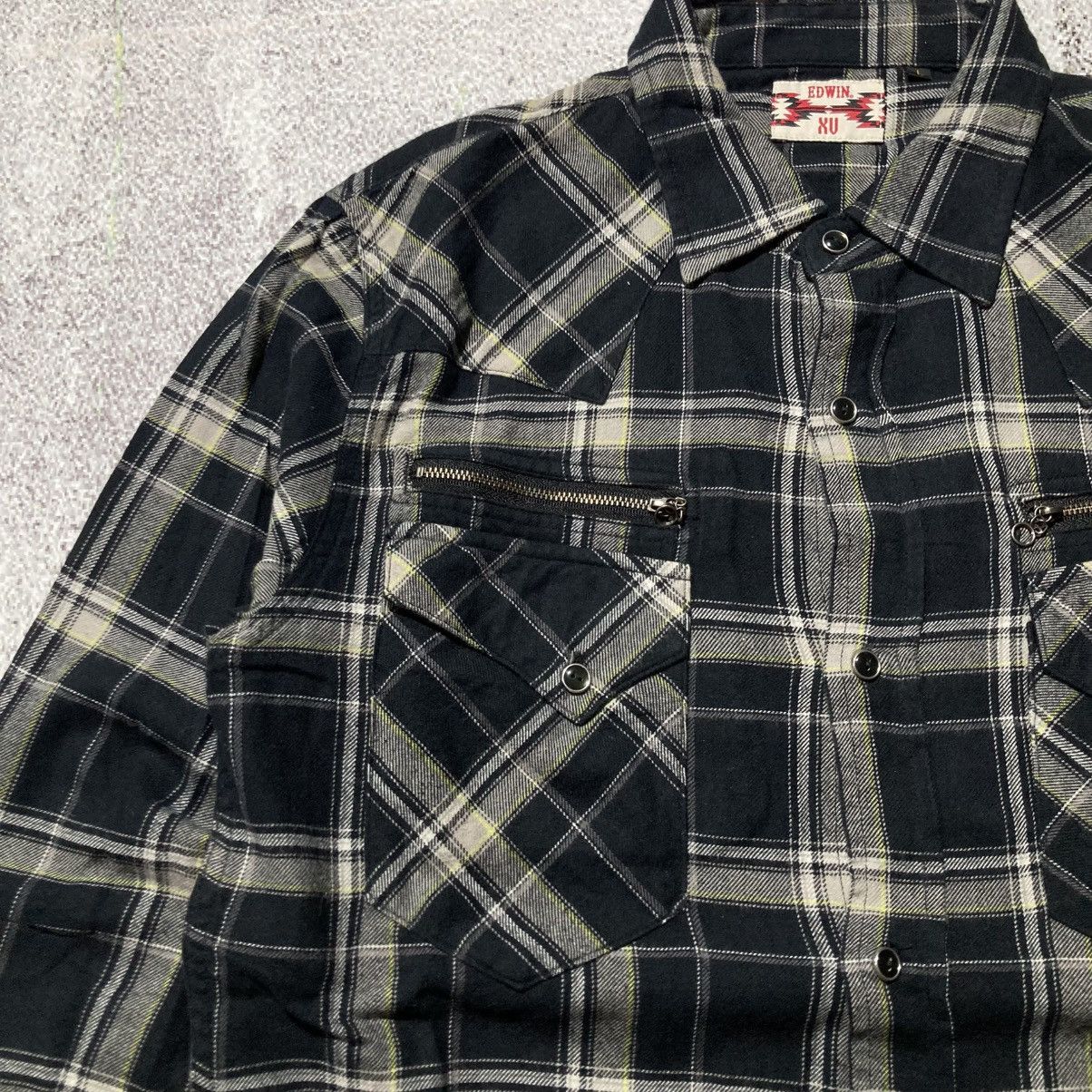 Edwin 2000s Edwin Japan Western Cowboy Button Up Shirt Black Size US L / EU 52-54 / 3 - 11 Thumbnail