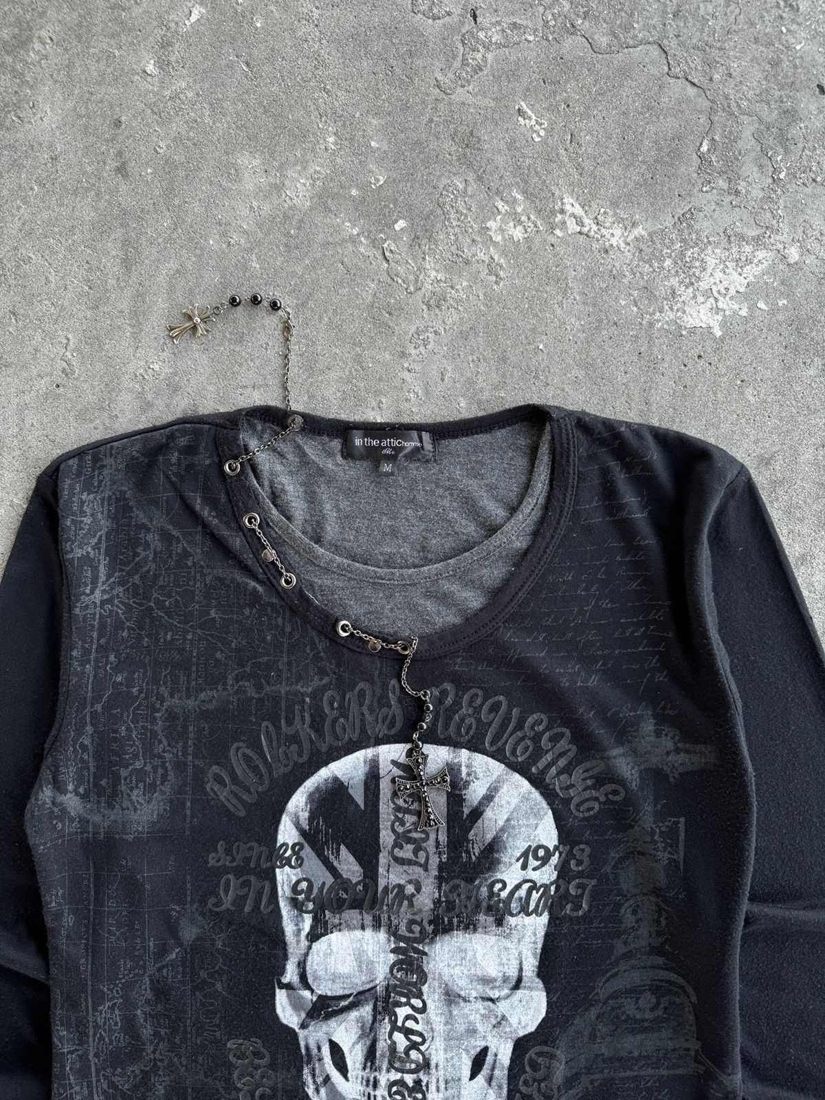 In The Attic In The Attic Homme Seditionaries Poem Cyber Gothic Punk Tee Size M / US 6-8 / IT 42-44 - 6 Thumbnail