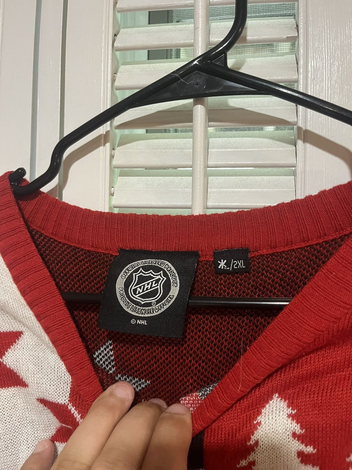 NHL Detroit Red Wings Holiday Sweater / 2XL Size US XXL / EU 58 / 5 - 3 Thumbnail