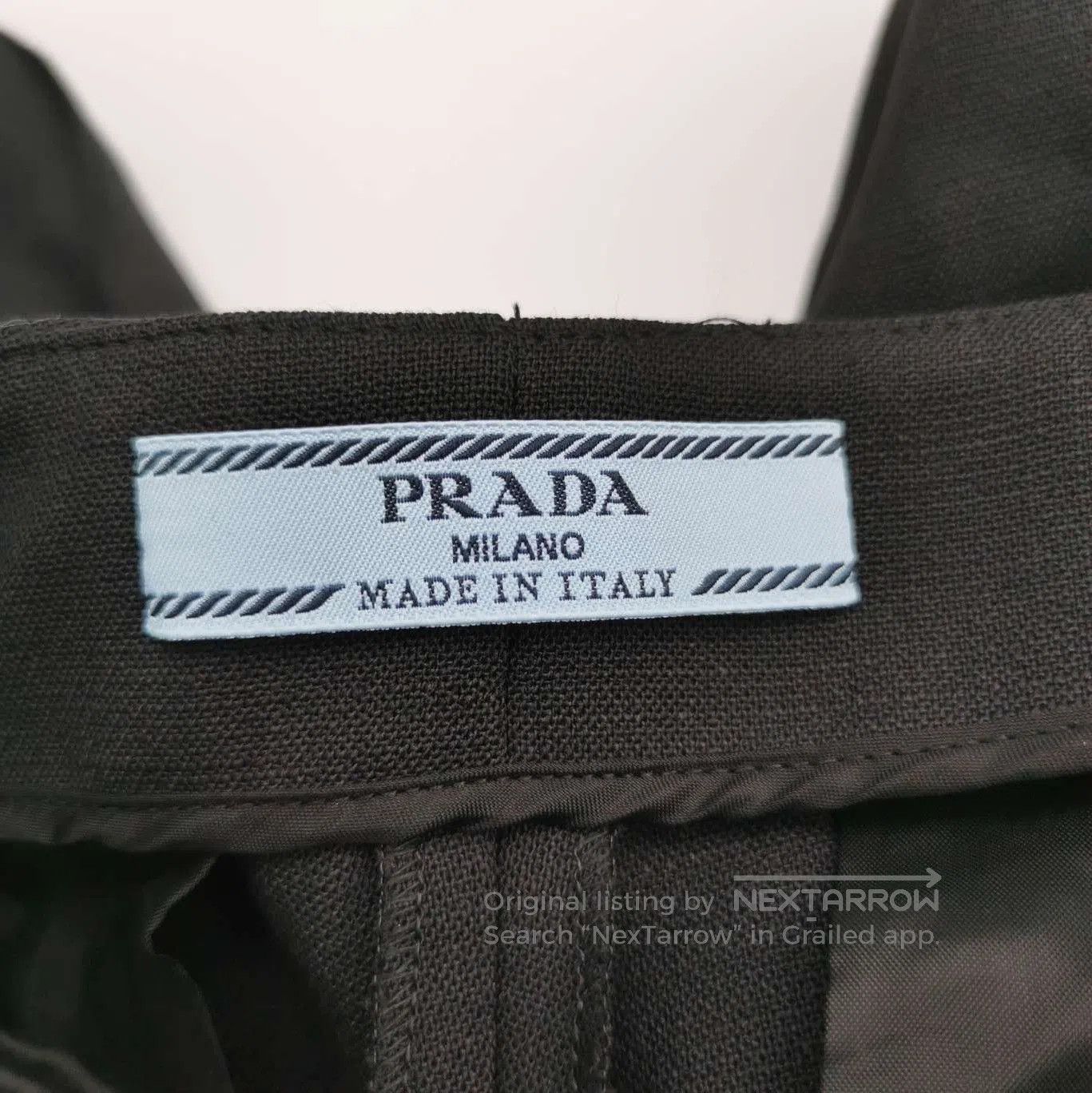 Prada Prada Black Wool Tailored Trousers Size 36 . Size 22" - 4 Thumbnail