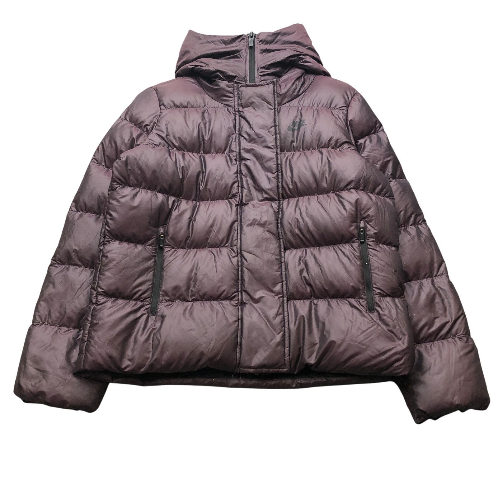 Nike Nike Sportswear Puffer Down Fill Jacket Womens L Hooded Zip Size L / US 10 / IT 46 - 1 Thumbnail