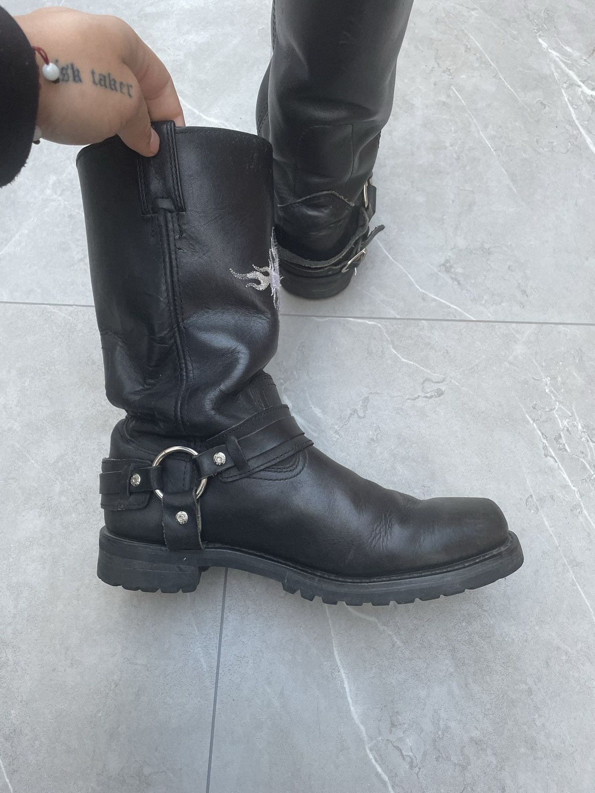 Vintage Vintage Harley Motorcycle Engineering Boots Size US 10 / EU 43 - 8 Thumbnail
