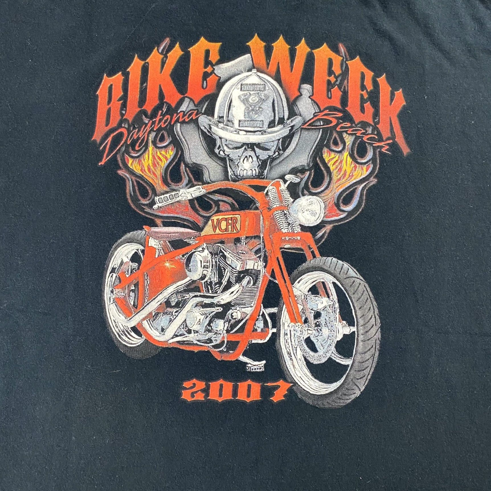 Vintage VTG Harley-Davidson Motorcycle T-Shirt Black XL Crew Neck Men 2000s Biker Rescue Firefighter Graphic Vintage Size US XL / EU 56 / 4 - 5 Thumbnail