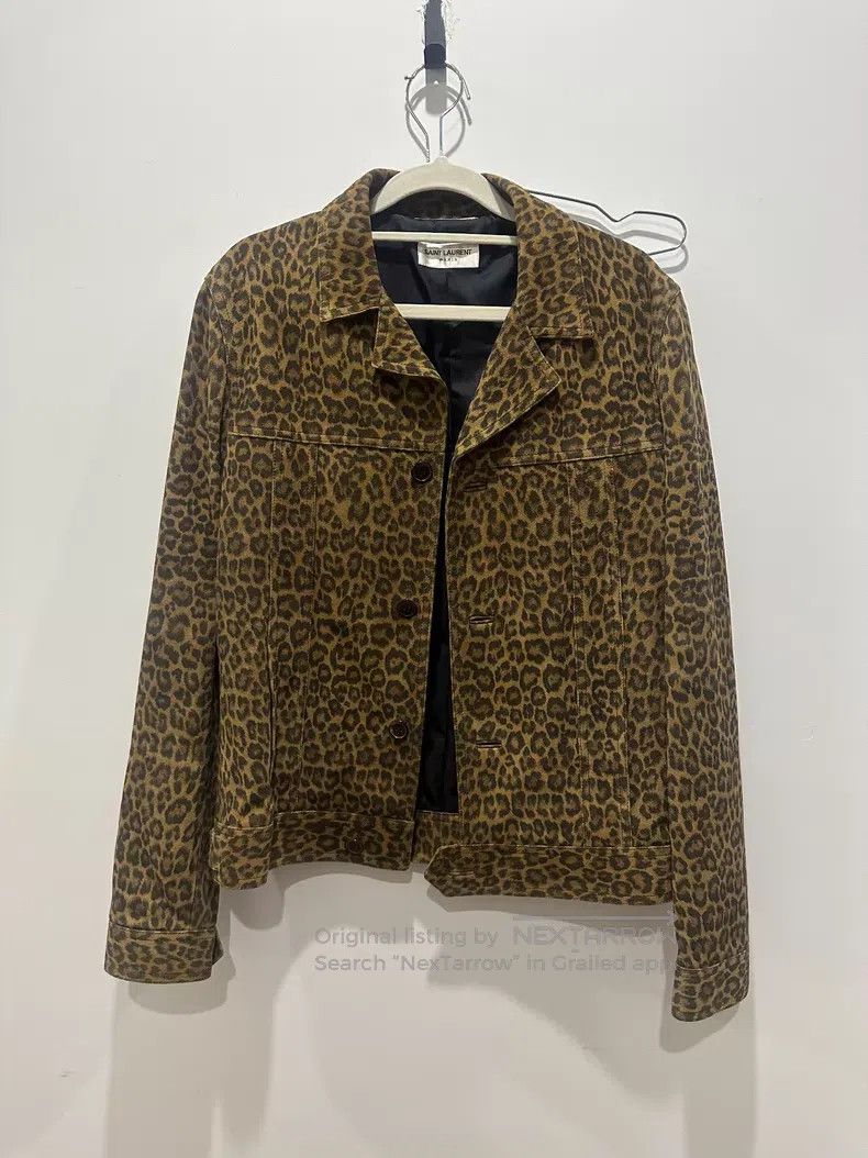 Saint Laurent Paris Saint Laurent Paris Leopard print leather jacket i Size US M / EU 48-50 / 2 - 1 Thumbnail