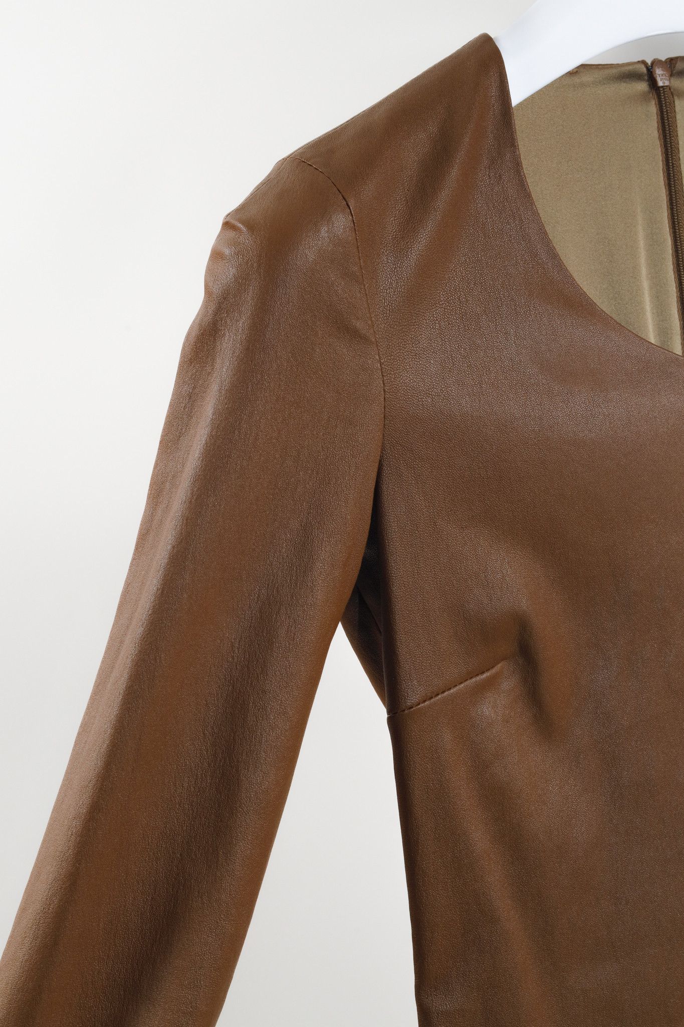 The Row The Row Brown Leather Top Size S / US 4 / IT 40 - 5 Thumbnail
