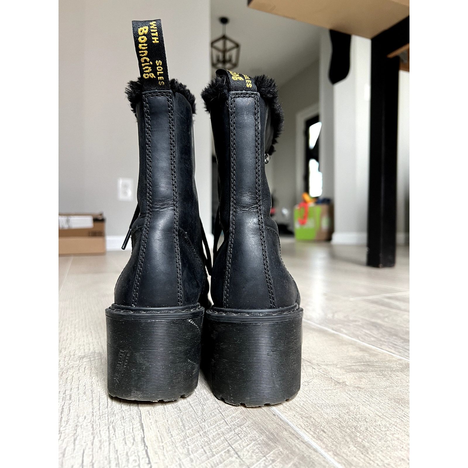 Dr. Martens DR Martens Heels with Fur Boots Size US 8.5 / IT 38.5 - 4 Thumbnail