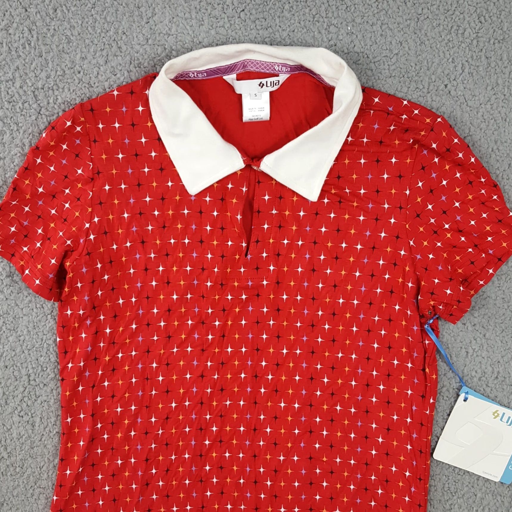 Vintage VINTAGE LIJA Red Athletic Polo Shirt Women's Small Collared Tennis Golf 90s Retro Size S / US 4 / IT 40 - 2 Thumbnail