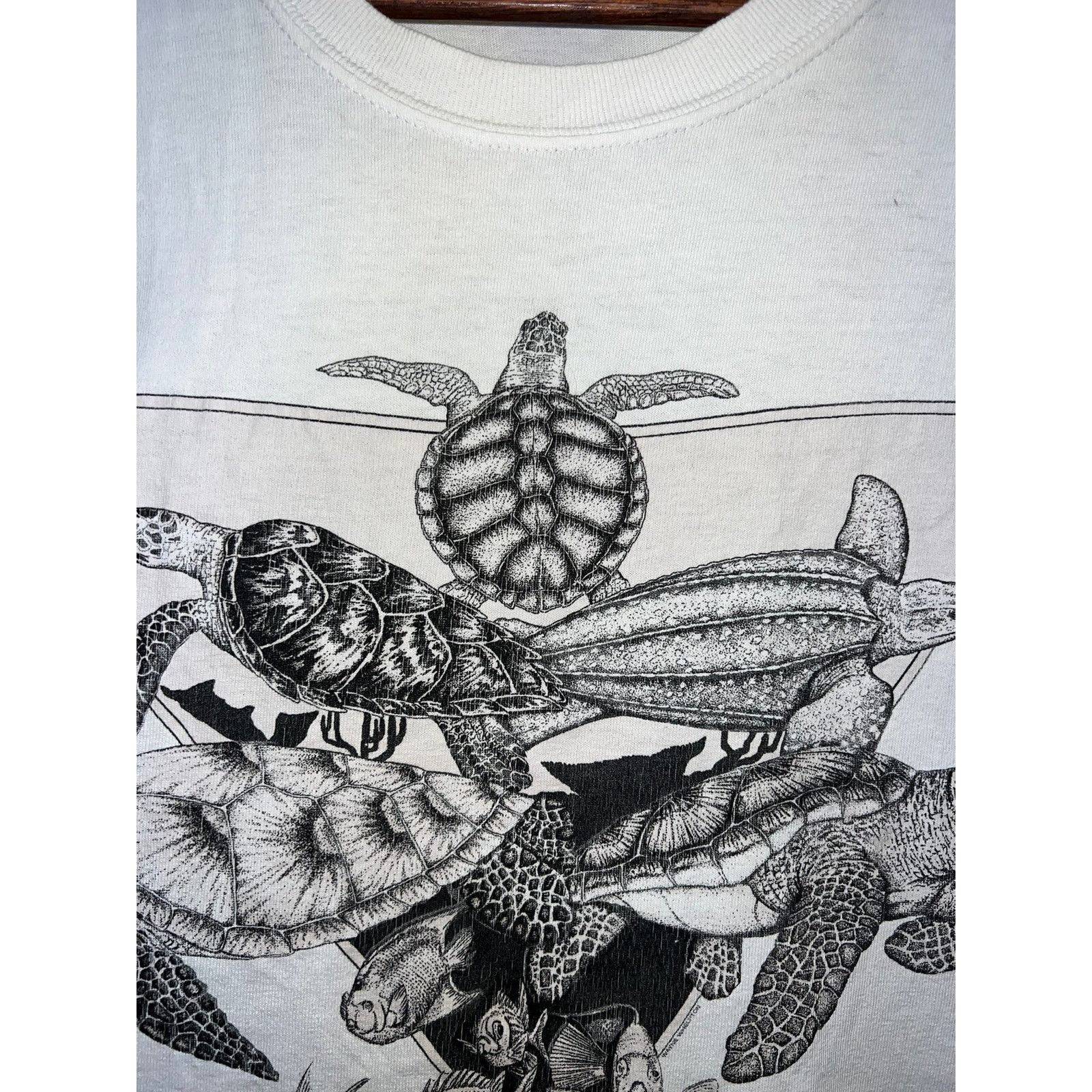 Gildan Vintage Boca Grande Shirt Florida Turtle Fish Tee 2003 Large Size US L / EU 52-54 / 3 - 4 Thumbnail