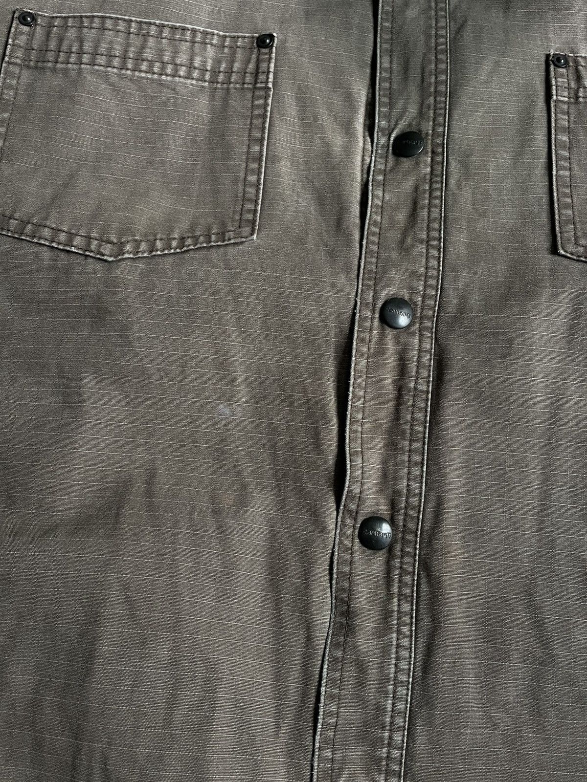 Carhartt Vintage Carhartt Detroit Style Brown Y2K Distressed Jacket Size US XL / EU 56 / 4 - 10 Thumbnail