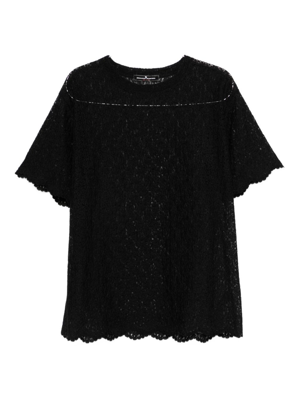 Ermanno Scervino EMBROIDERED T-SHIRT Size S / US 4 / IT 40 - 1 Thumbnail