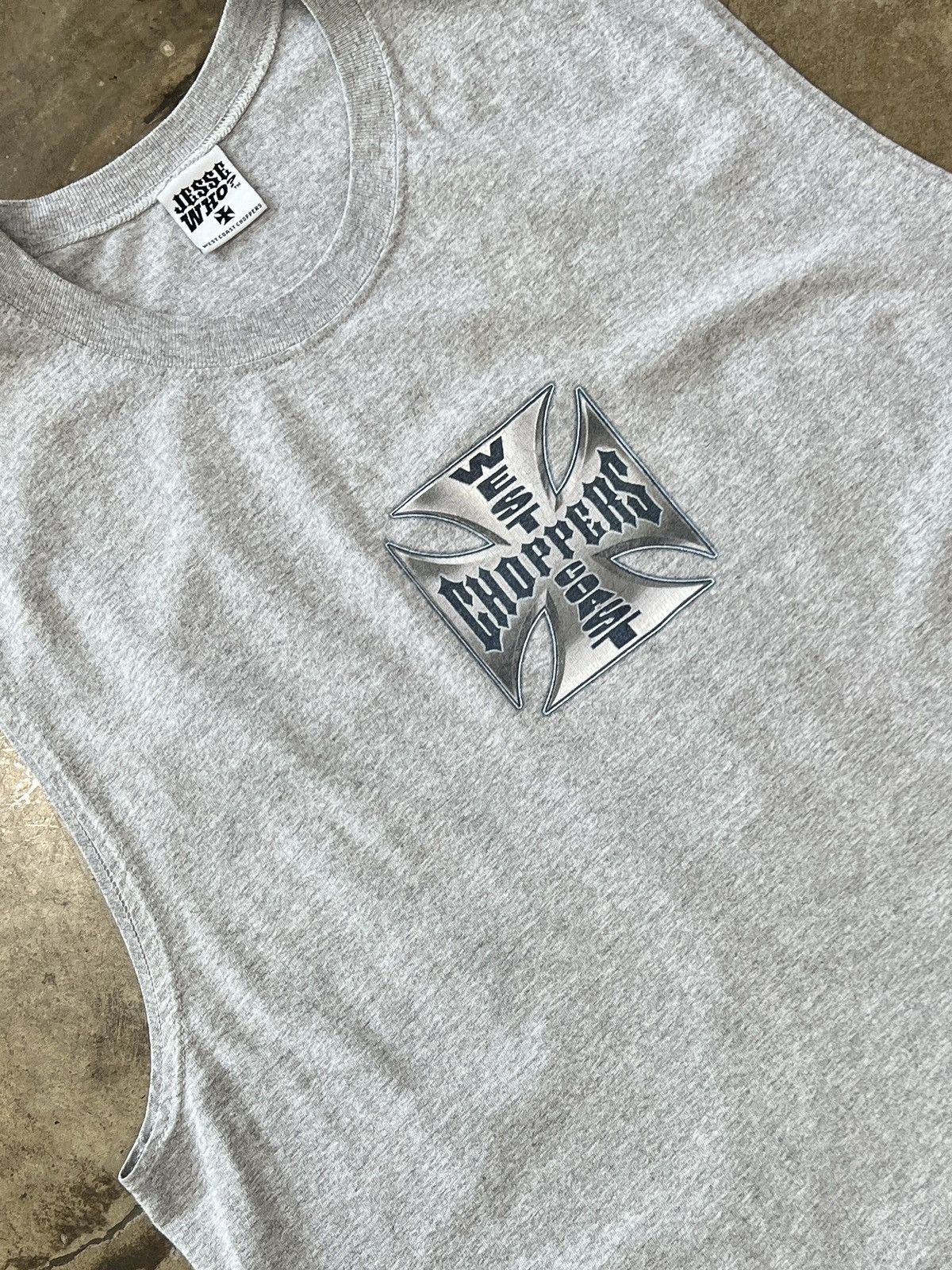 West Coast Choppers Vintage West Coast Choppers Cross Tee Cut Sleeve XXXL Size US XXL / EU 58 / 5 - 4 Thumbnail