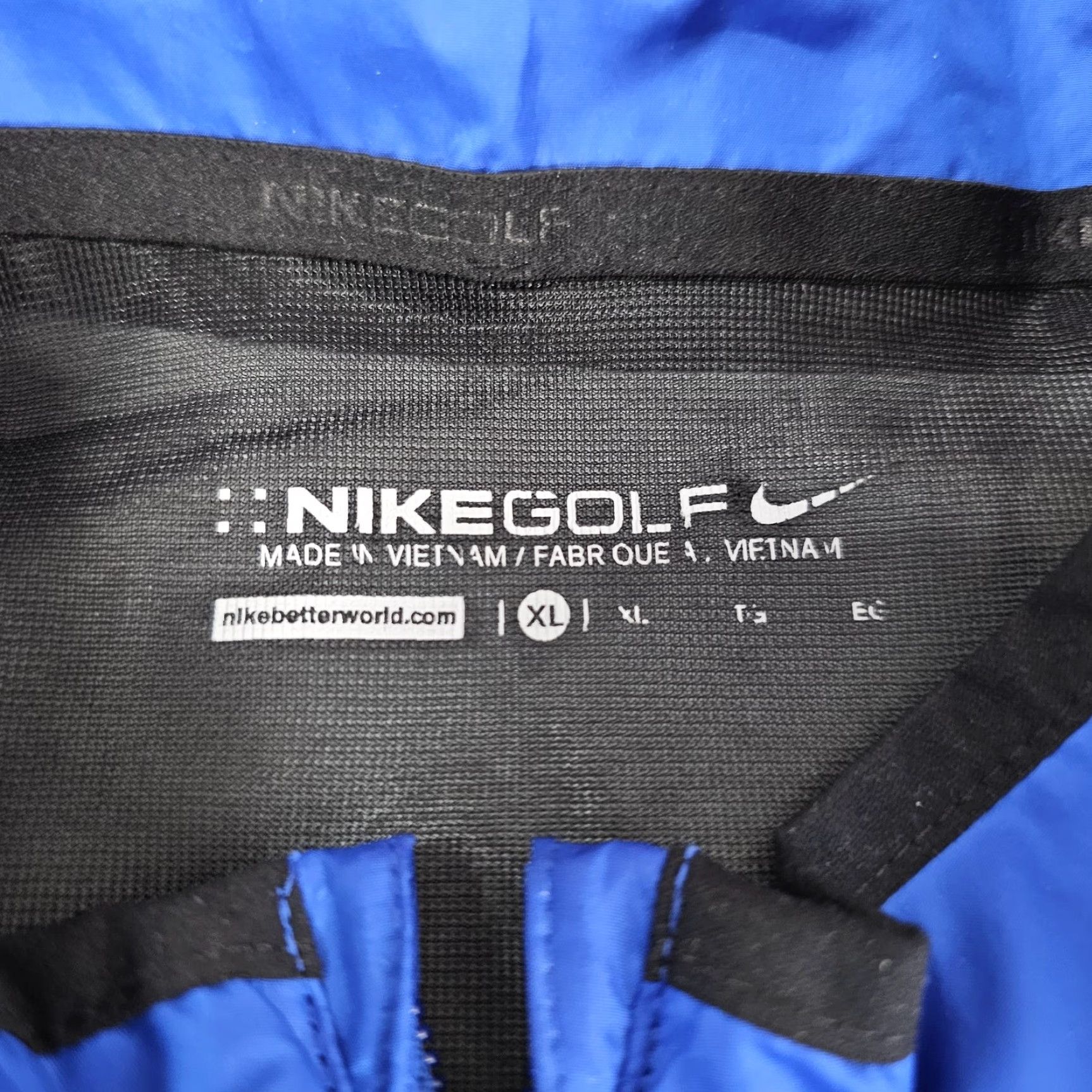 Nike Nike Golf Jacket XL Blue Gray Full Zip Lightweight Hybrid Swoosh Mens Size US XL / EU 56 / 4 - 3 Thumbnail