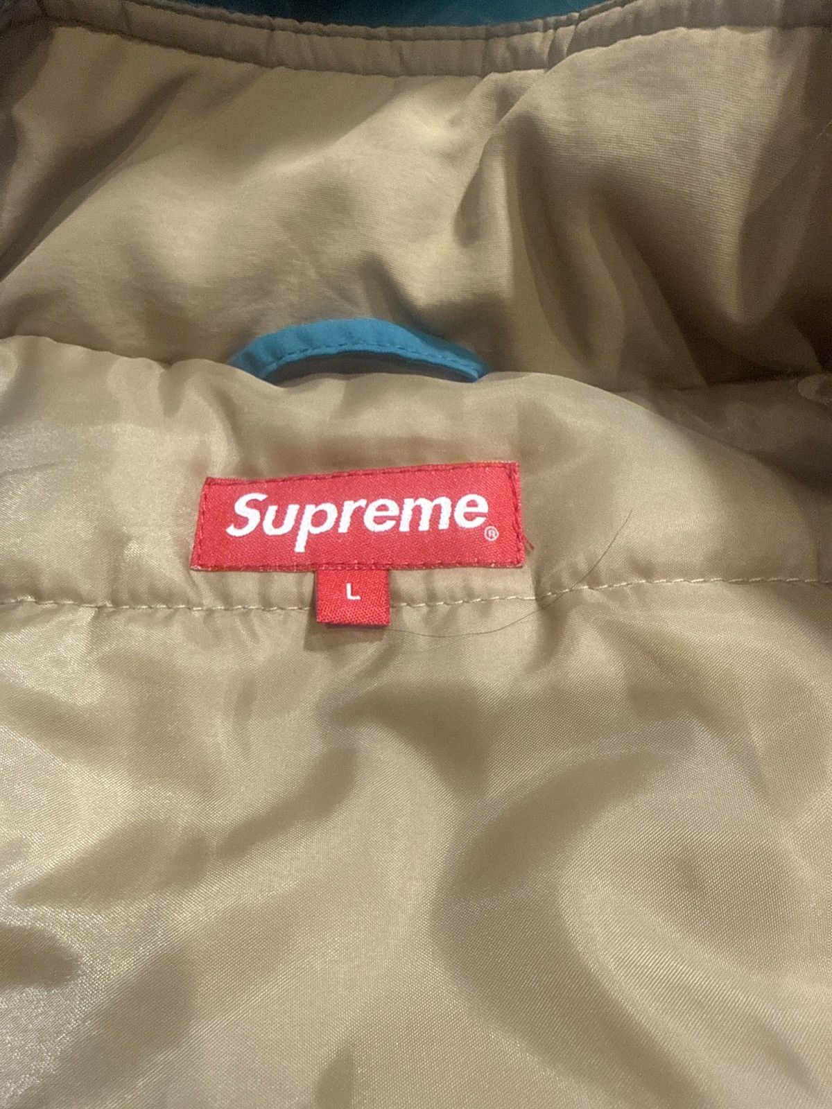 Supreme VINTAGE SUPREME SLEEVE LOGO SIDELINE PARKA TEAL SIZE L FW18 Size US L / EU 52-54 / 3 - 7 Thumbnail