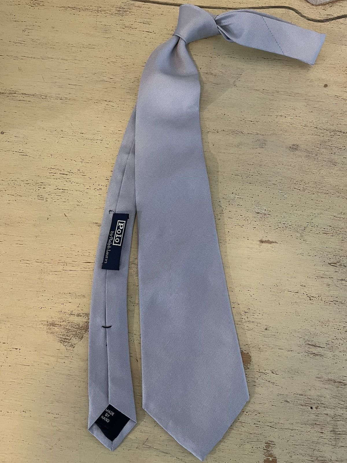 Polo Ralph Lauren Peau De Soie Solid Print Tie Size ONE SIZE - 2 Thumbnail
