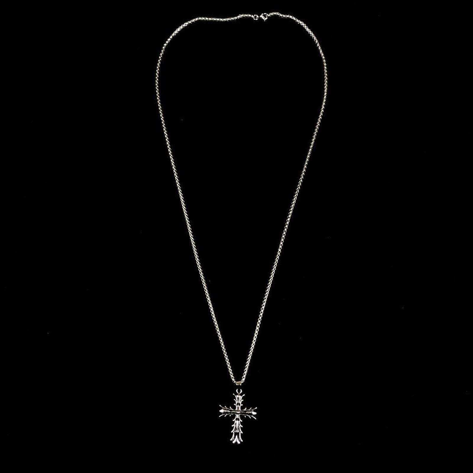 Jewelry Vamp Cross Necklace Punk Opium Chain Size ONE SIZE - 2 Thumbnail