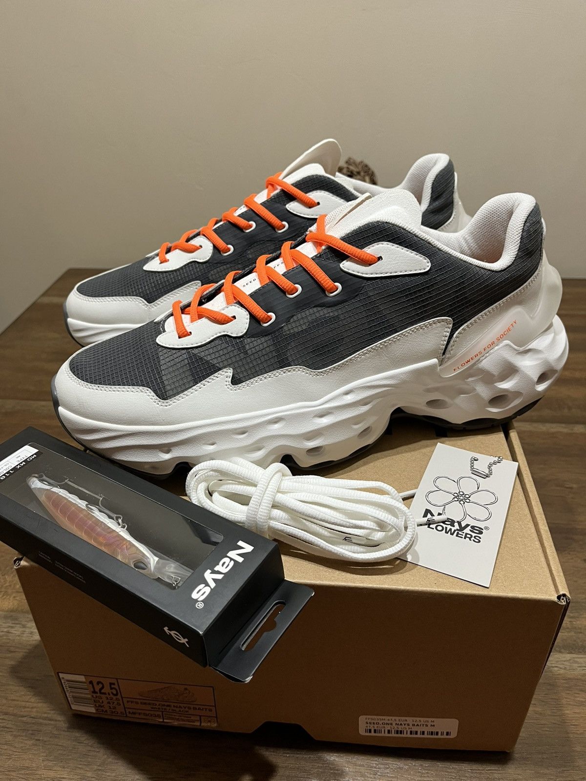 Asics Flowers For Society x Nays Baits SEED.ONE SZ 12.5 Size US 12.5 / EU 45-46 - 3 Thumbnail