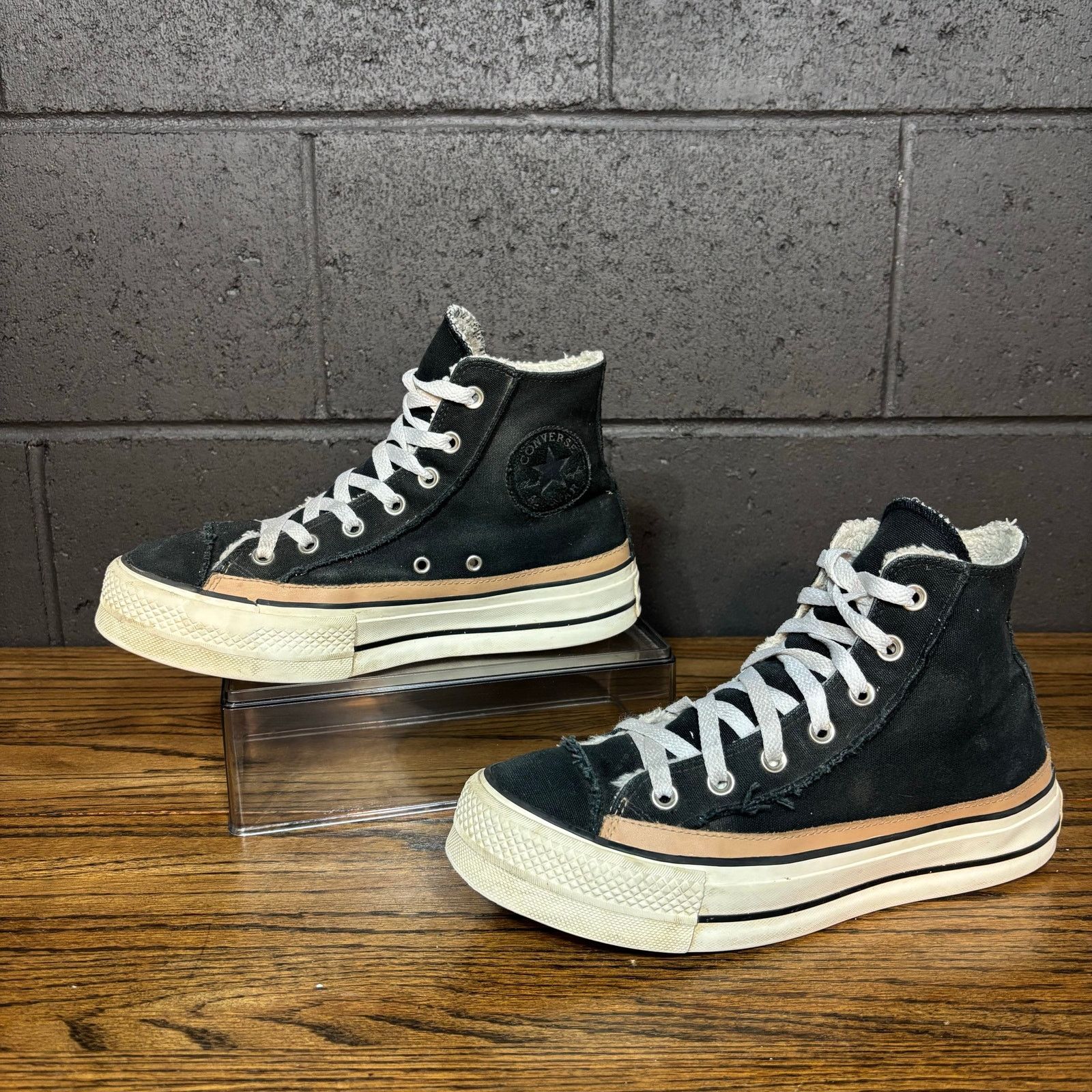 Converse Converse All Star High Top Lined Platform Shoes Men’s 7.5 Size US 7.5 / EU 40-41 - 2 Thumbnail