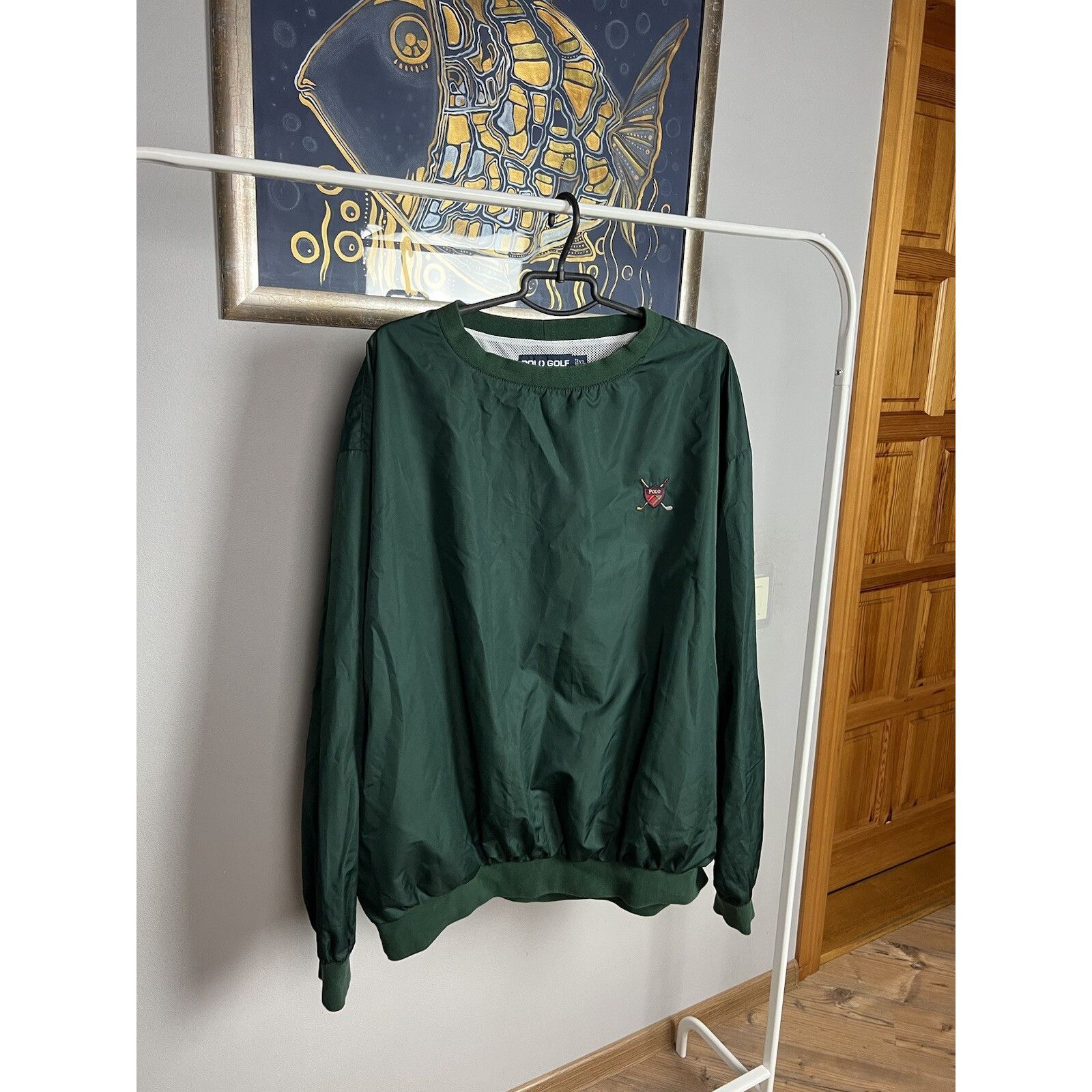 Ralph Lauren Polo Golf Ralph Lauren VTG Nylon Men`s Green Crewneck Oversi Size US XL / EU 56 / 4 - 5 Thumbnail
