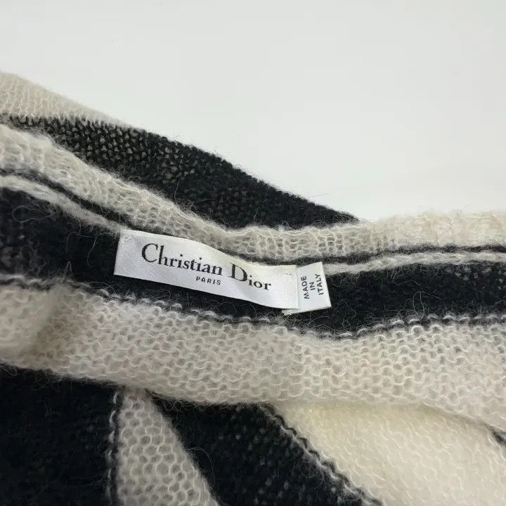 Dior Dior Striped Asymmetrical Loose Short Sleeve Sweater 0079-2 Size XS / US 0-2 / IT 36-38 - 3 Thumbnail