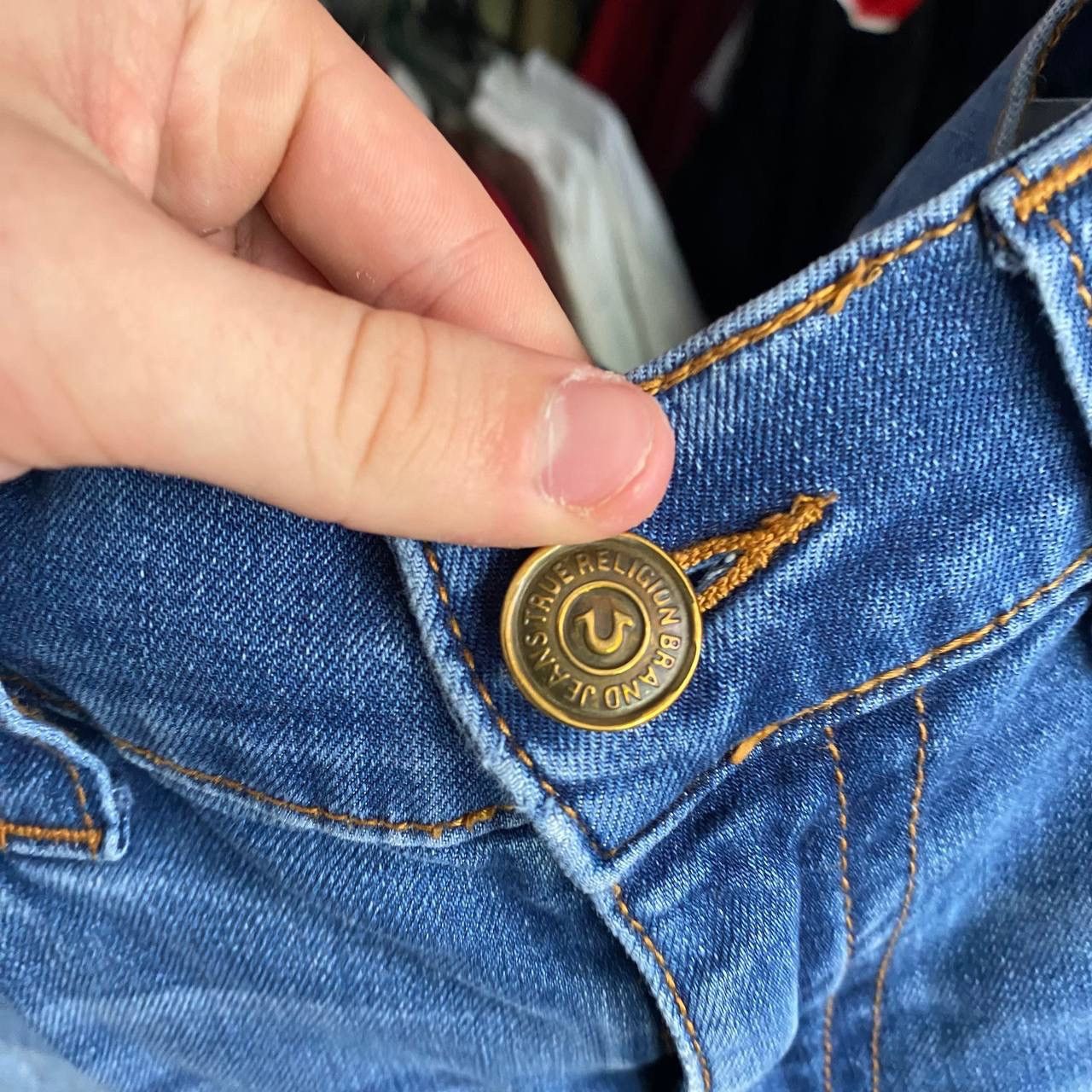 Japanese Brand × True Religion Vintage True Religion Big Logo y2k opium streetwear jeans Size US 31 - 10 Thumbnail