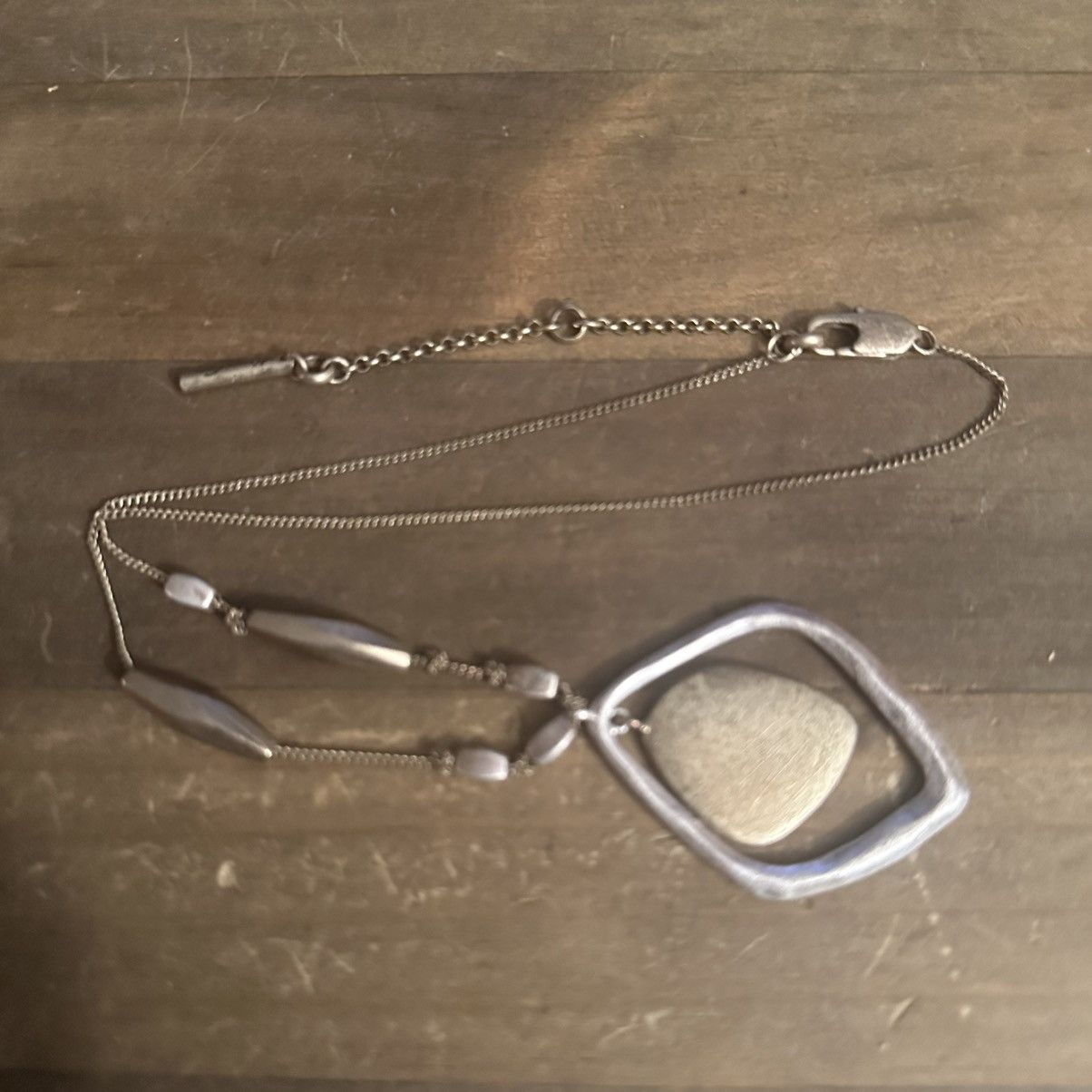 Kenneth Cole Kenneth Cole two tone asymmetrical drop pendant necklace Size ONE SIZE - 2 Thumbnail