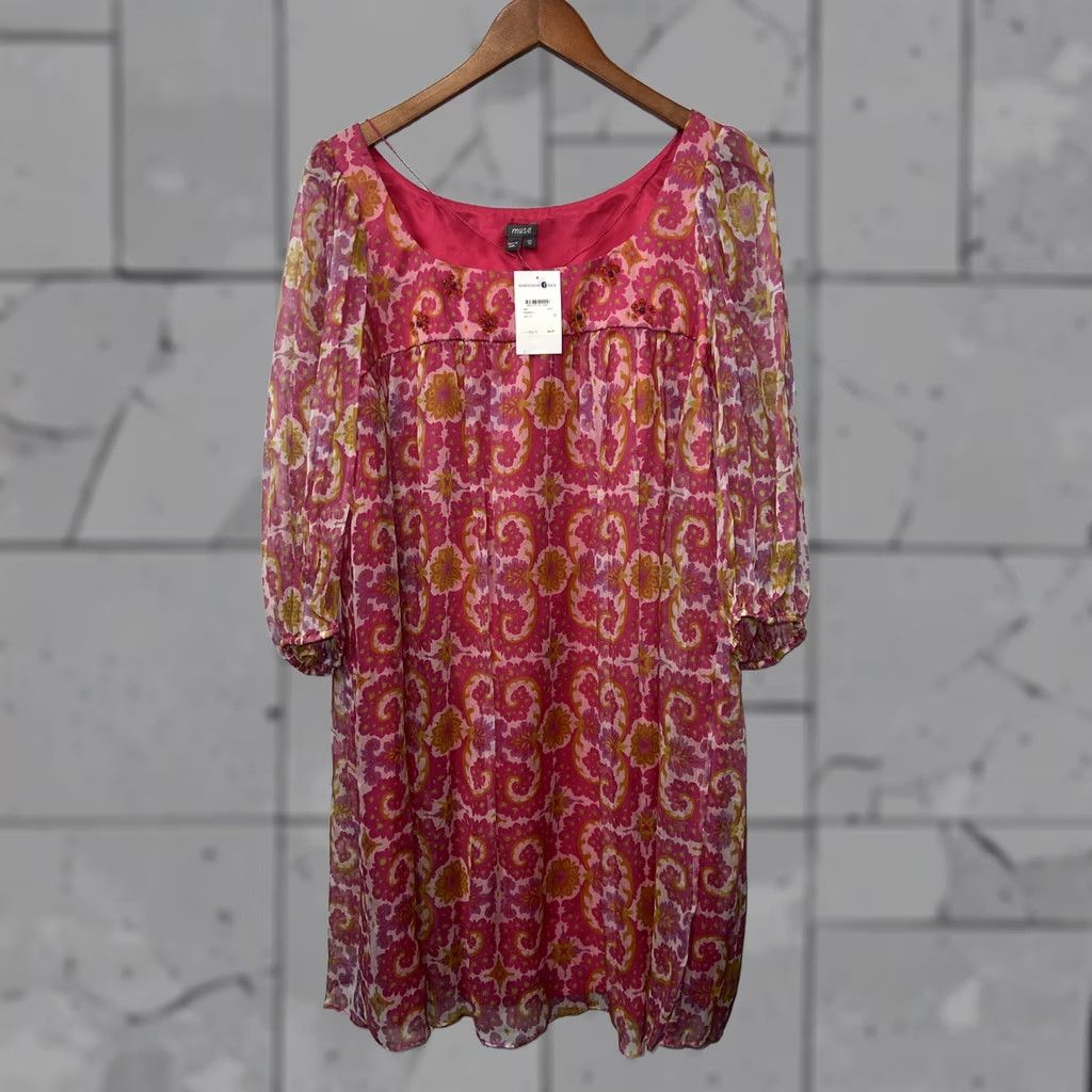 Pinko NWT Muse Pink Dress Womens Size 12 Size XL / US 12-14 / IT 48-50 - 1 Thumbnail