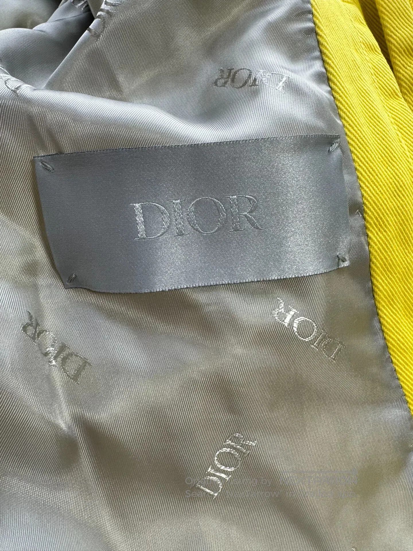 Dior Dior Yellow Hooded Denim Work Jacket. Size US L / EU 52-54 / 3 - 6 Thumbnail