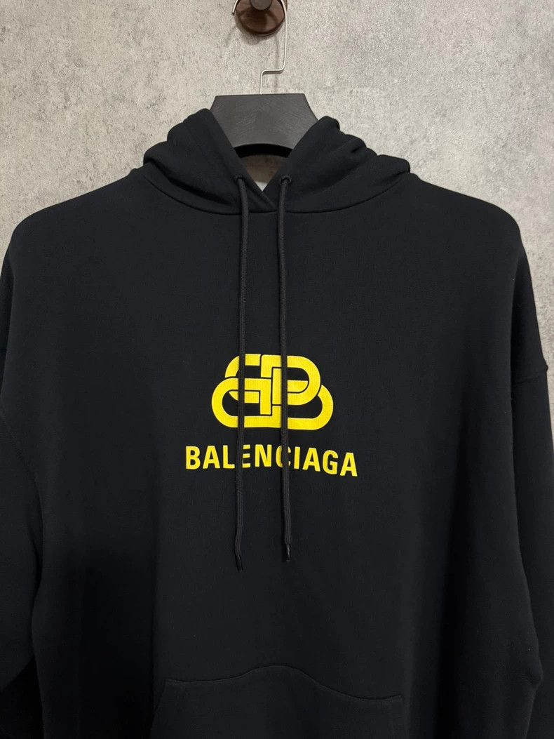 Balenciaga Balenciaga Black and Yellow Snap Button Letter Logo Hoodie Size US XS / EU 42 / 0 - 2 Thumbnail