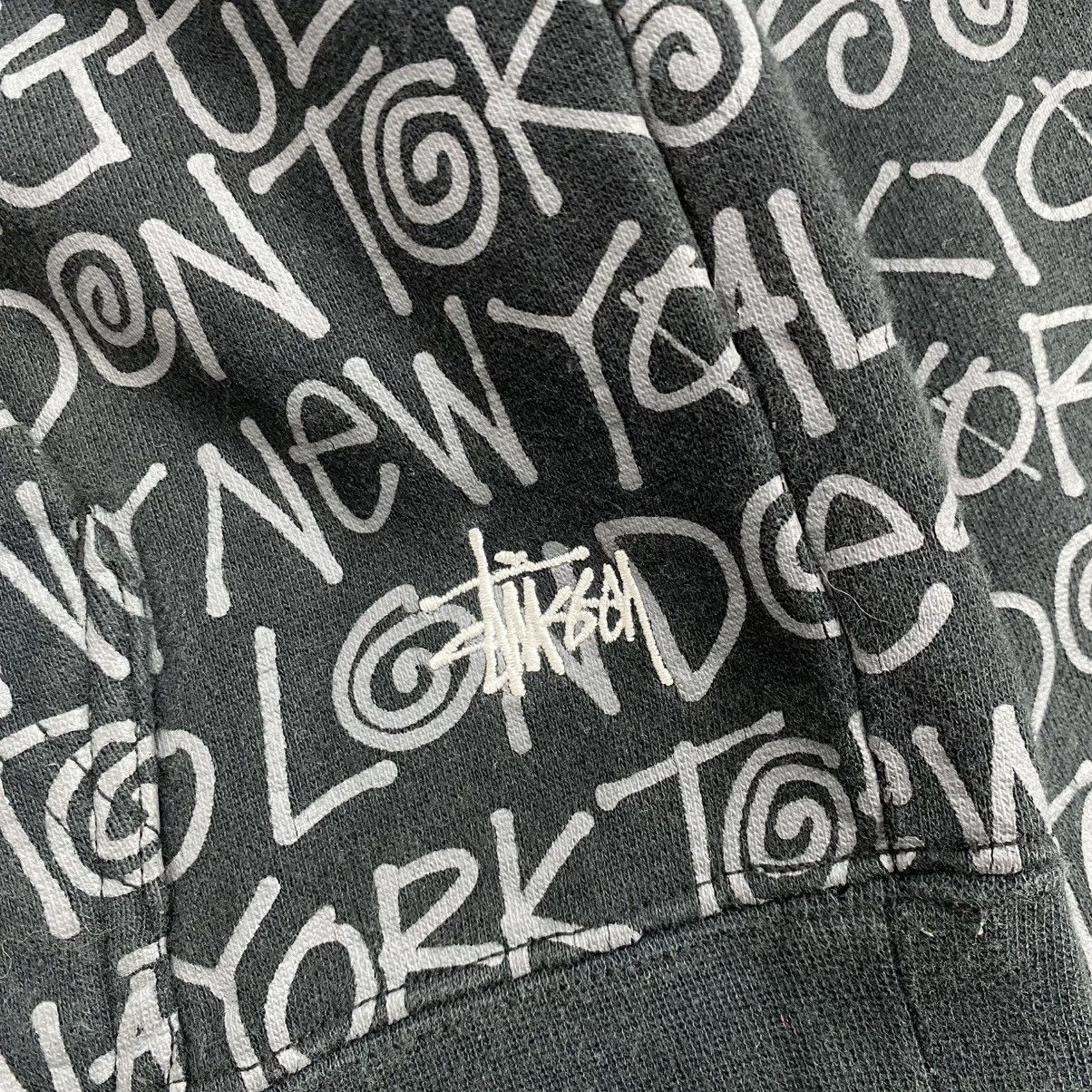 Stussy 00s Stussy World Tour Monogram Logo Pull Over Hoodie Japan Size US S / EU 44-46 / 1 - 9 Thumbnail
