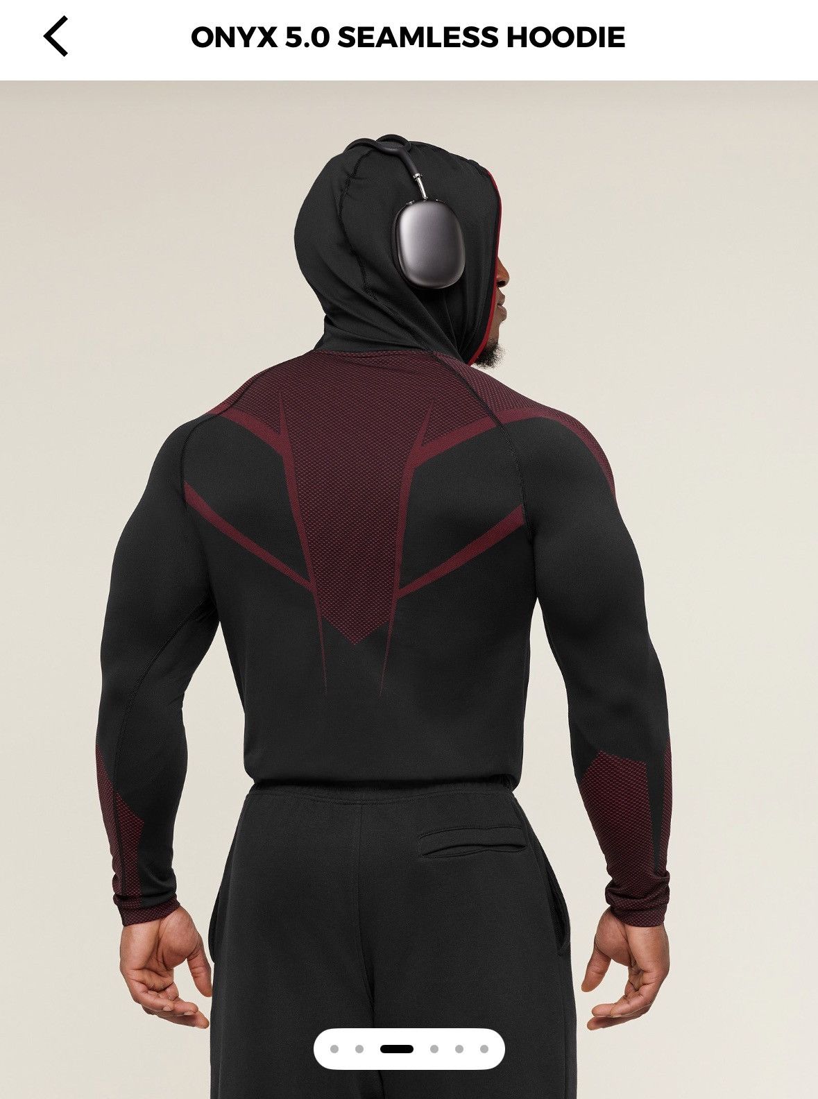 Gymshark Onyx v5 hoodie black/red Medium Size US M / EU 48-50 / 2 - 2 Thumbnail