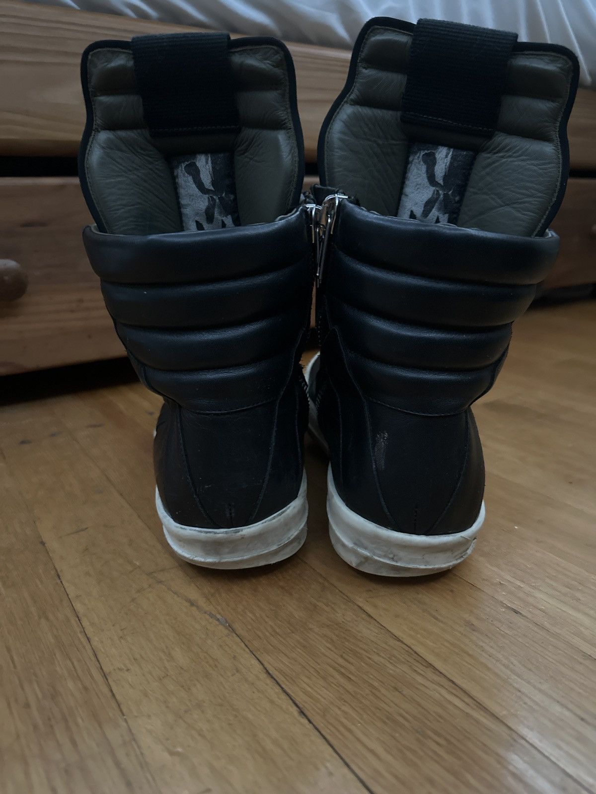Rick Owens Rick Owens Triple Black Geobaskets Size US 11 / EU 44 - 4 Thumbnail