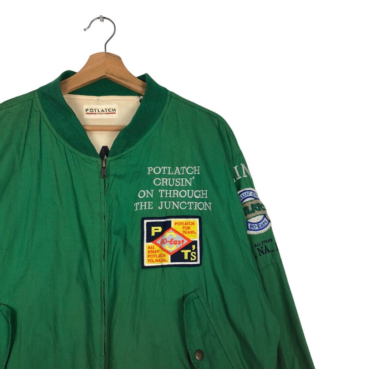 Hysteric Glamour 📌Riot Riot Vintage Bomber Jacket Full Patches Potlatch Size US M / EU 48-50 / 2 - 7 Thumbnail