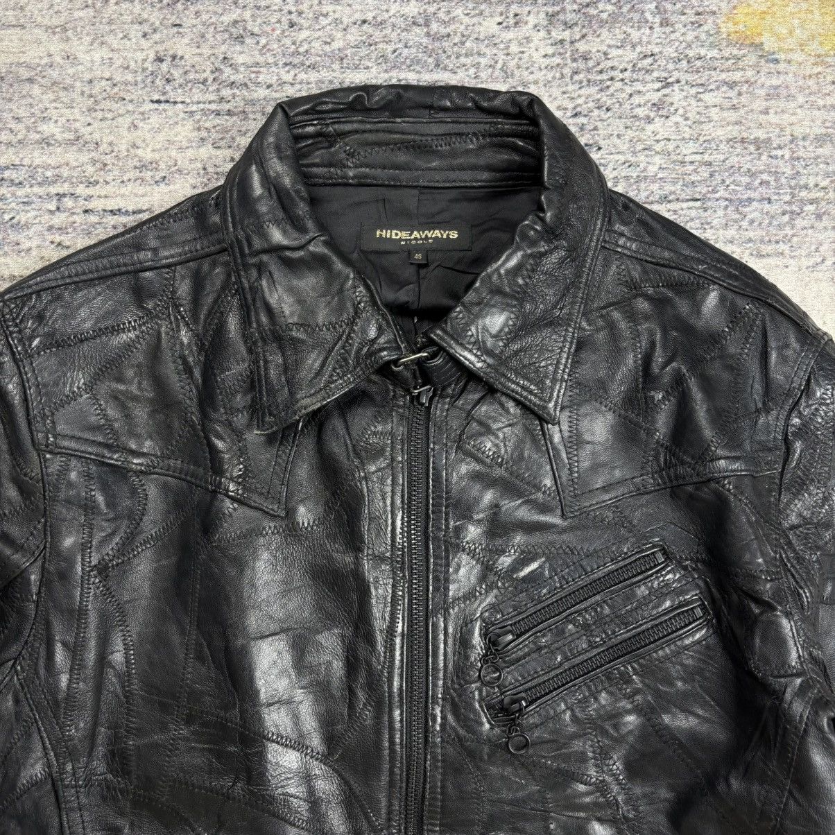 Tornado Mart Hideaways Nicole patchwork riders leather jacket vkei style Size US M / EU 48-50 / 2 - 5 Thumbnail