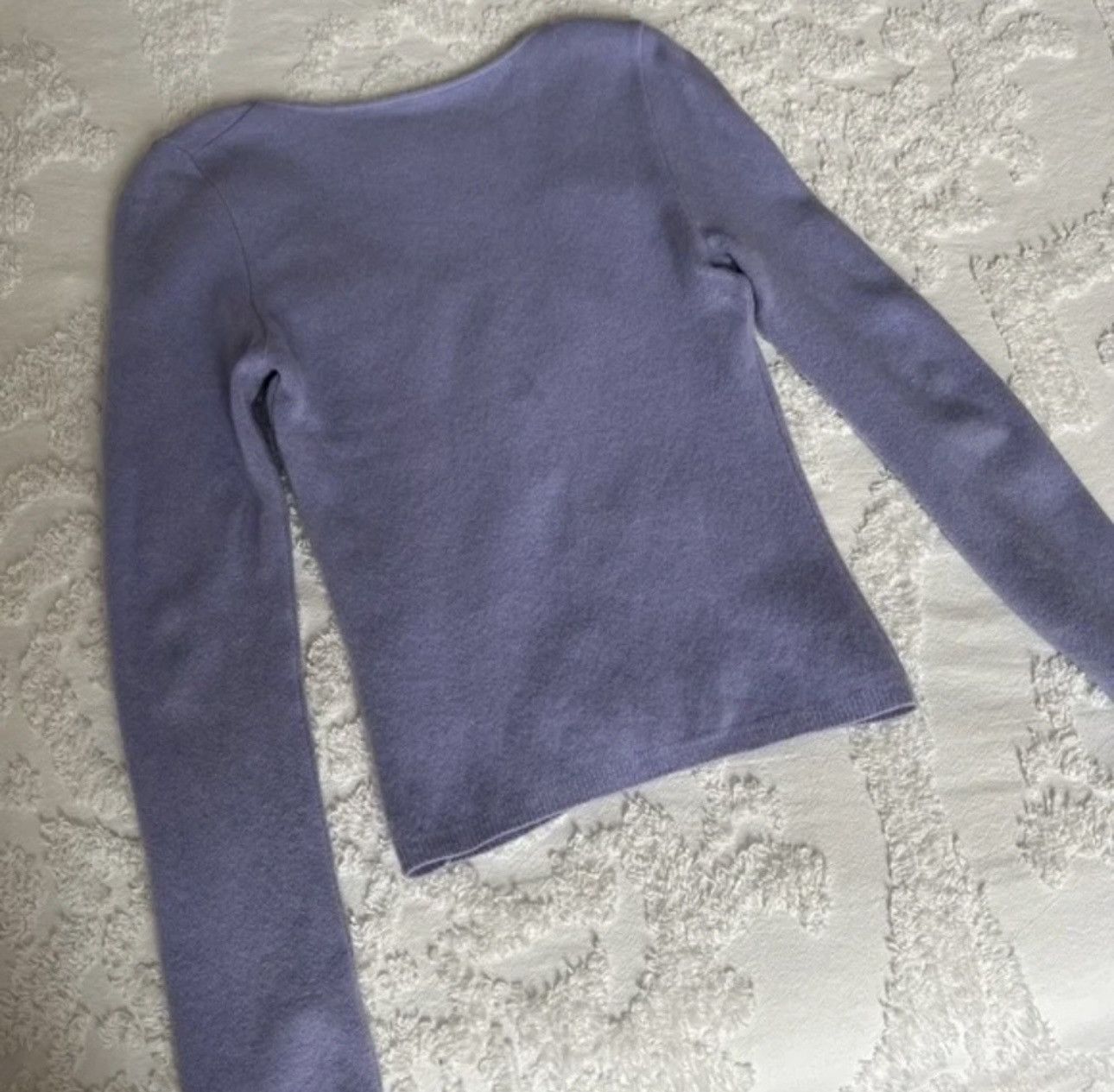 Other Vintage Embroidered Lilac Cardigan Size S / US 4 / IT 40 - 8 Thumbnail
